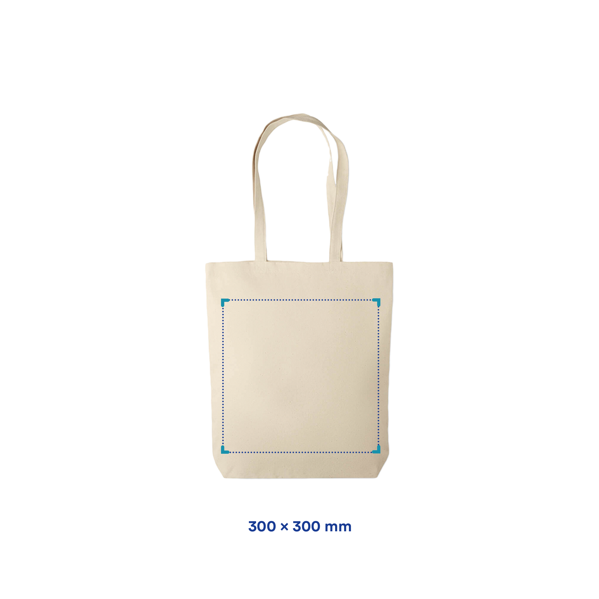 Sac en toile | 270 g/m² | Avec fond | Jusqu'à 4 couleurs d'impression