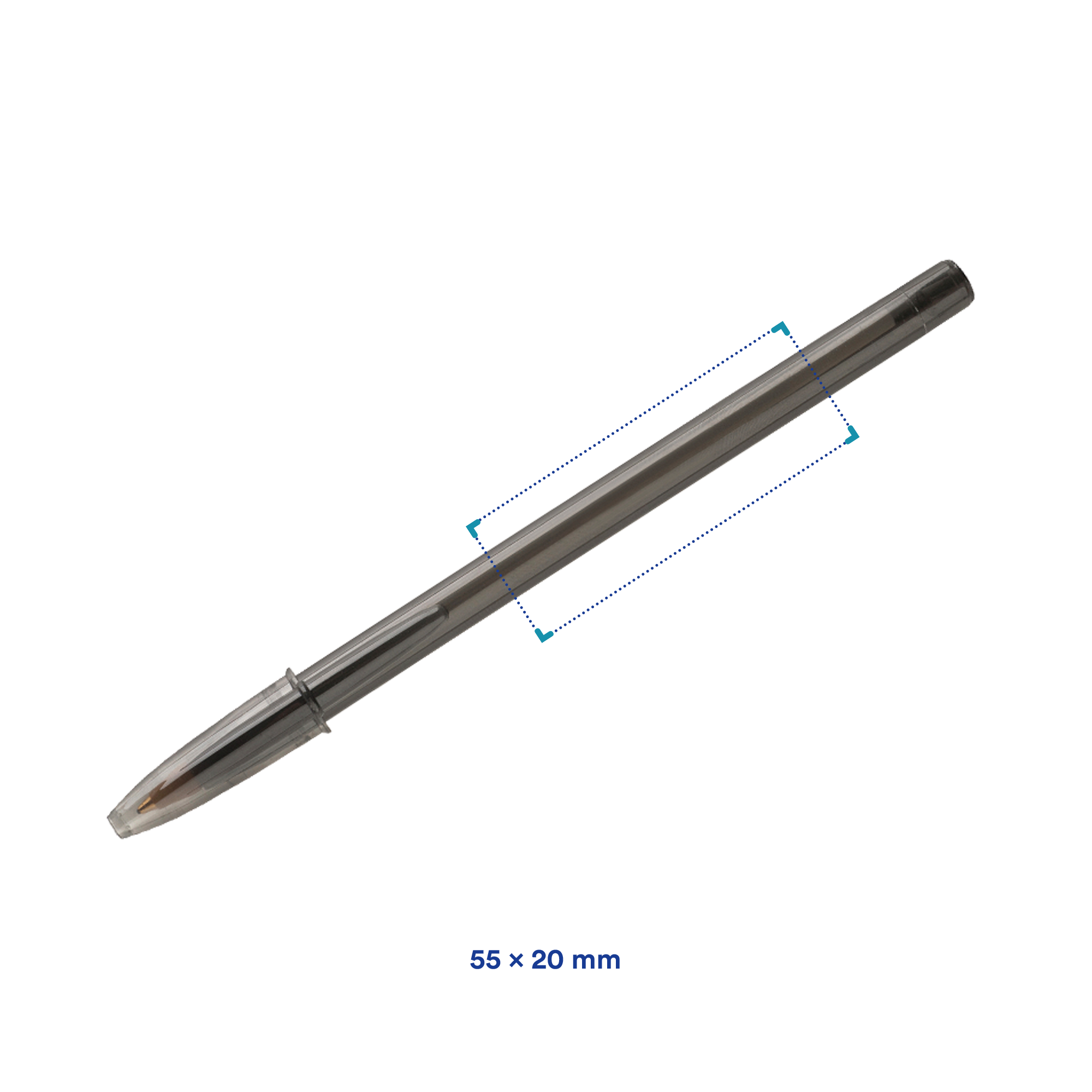 Kugelschreiber StyleClear Farbig | Kunststoff | BIC | 1-Farbdruck