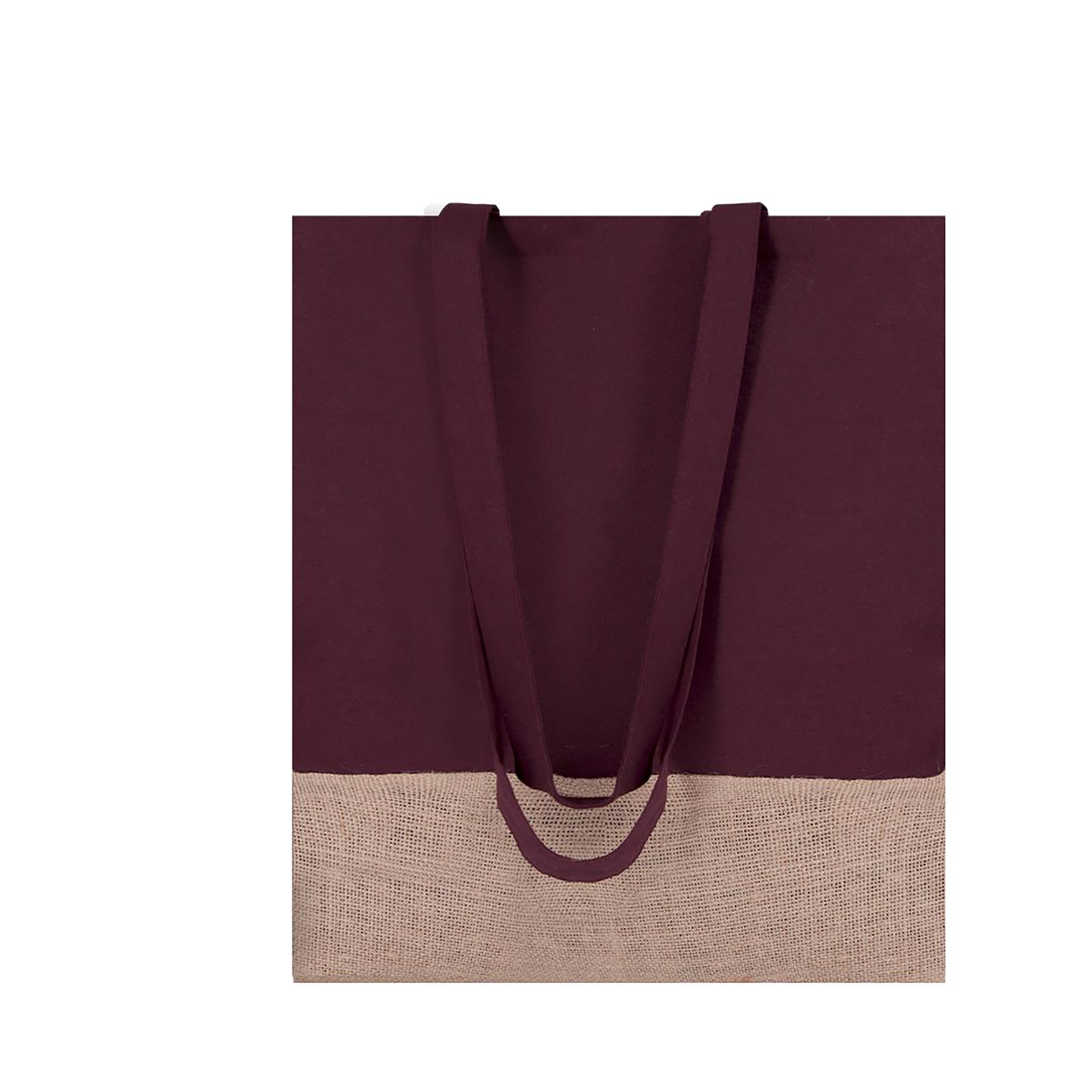 Sac - Coton & jute | 120 g/m² | Poignées plates