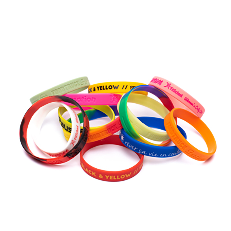 Polsbandje Bob - Silicoon | 1 kleur bedrukking | 200 x 12 mm | Diverse kleuren