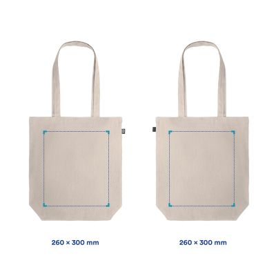Shopper Eelco - 100% hennep | 38 x 10 x 42 cm | Lange hengsels