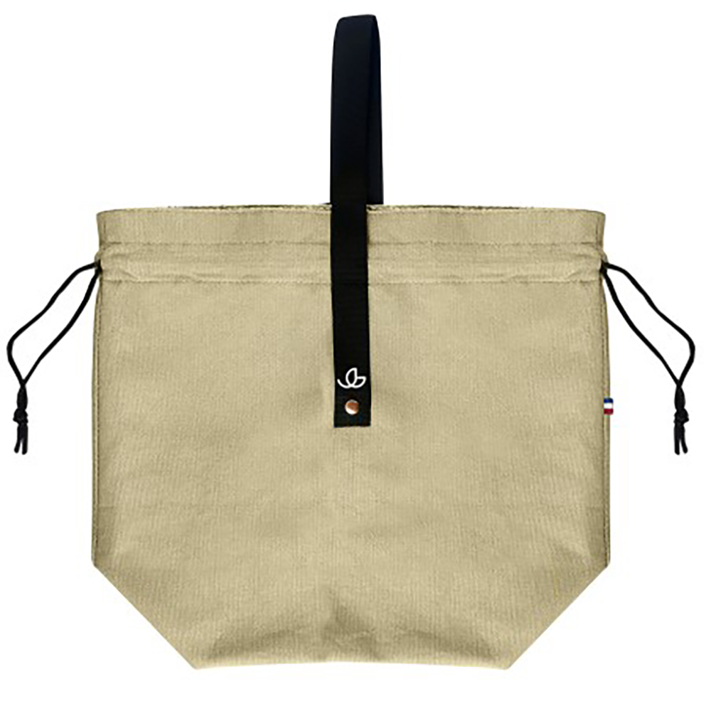 Pochette déjeuner Goodjour - 220 gr/m2 | Fabriquée en France | Coton recyclé | Fermeture cordon