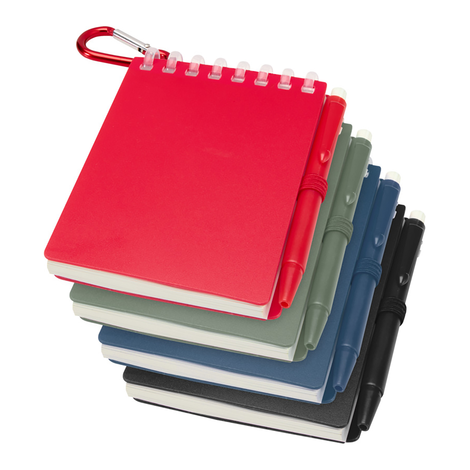 Wasserfestes mini-notizbuchset – Steinpapier | Mit stift | Stiftschlaufe | Clipring