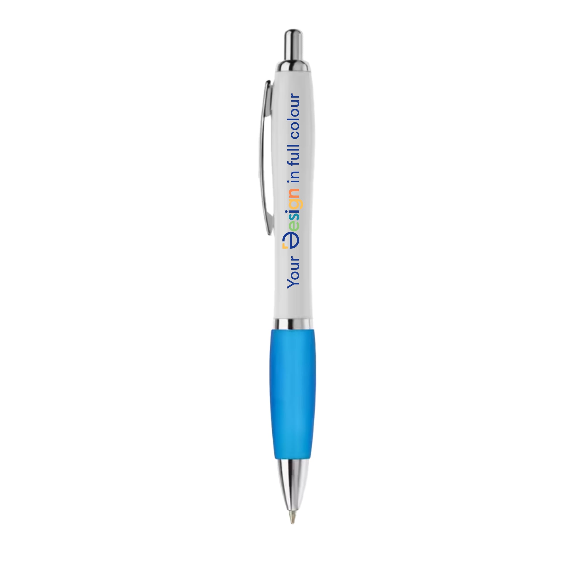 Stylo | Avec grip en caoutchouc | Quadrichromie