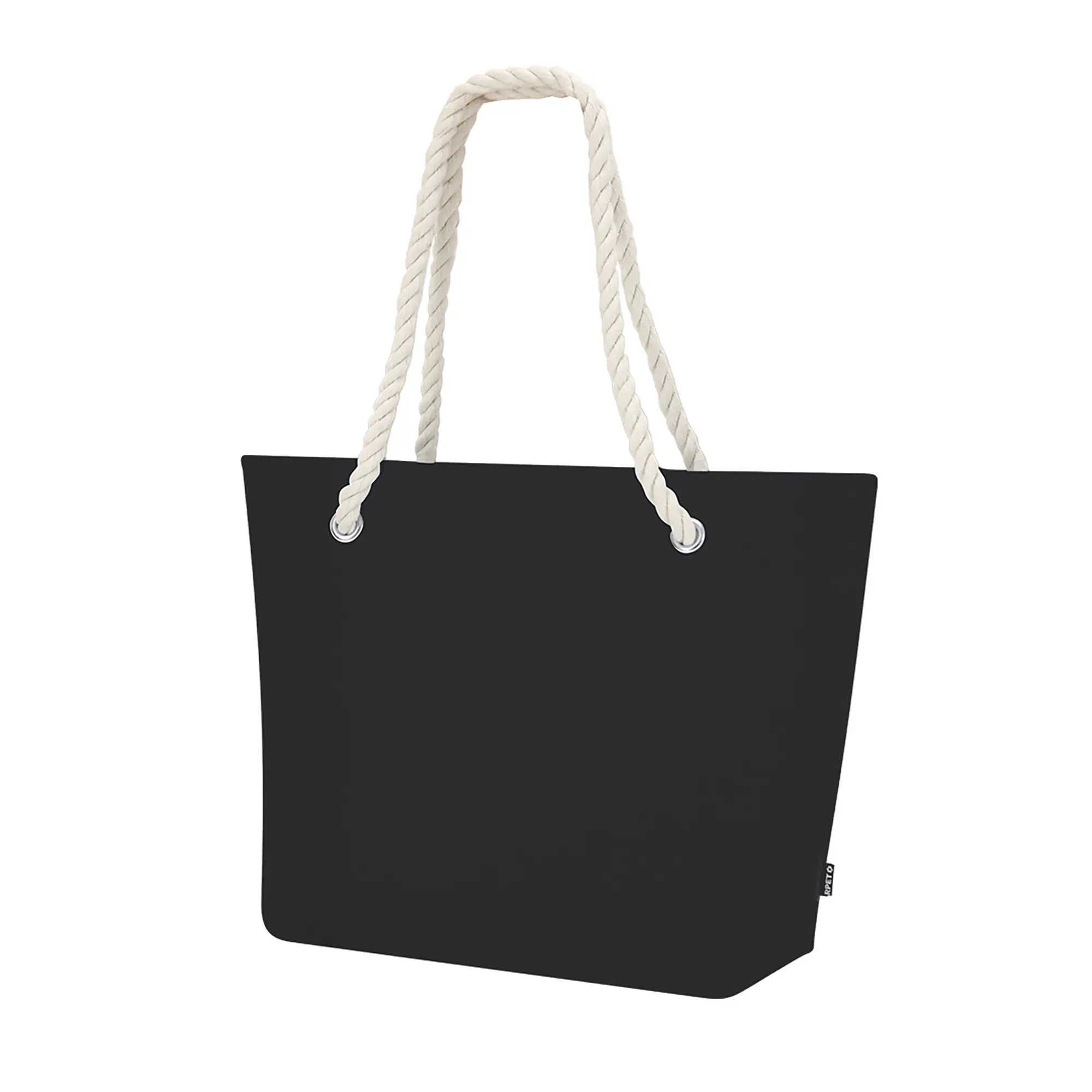 Tas Lida - RPET Vilt | Katoenen koord | Bodemvouw | Tot 6 kg draagkracht