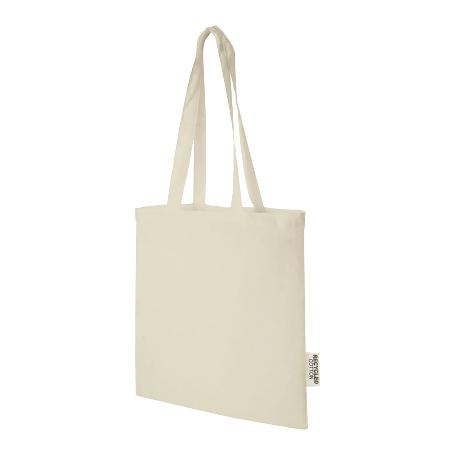 Gerecyclede katoenen tas Ria - Gekleurd | 140 g/m² | Lange hengsels