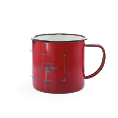 Emaille mok Sonja - 350 ml | Gekleurd | Budget - Vintage design | Tot 4 kleuren bedrukken