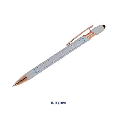 Stylo à bille de luxe | Métal | Encre bleue | Avec fonction tactile