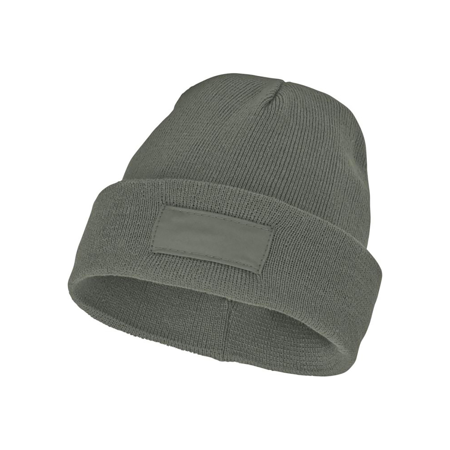 Bonnet en tricot chaud – 100 % acrylique | Maille côtelée | Léger | Avec patch logo