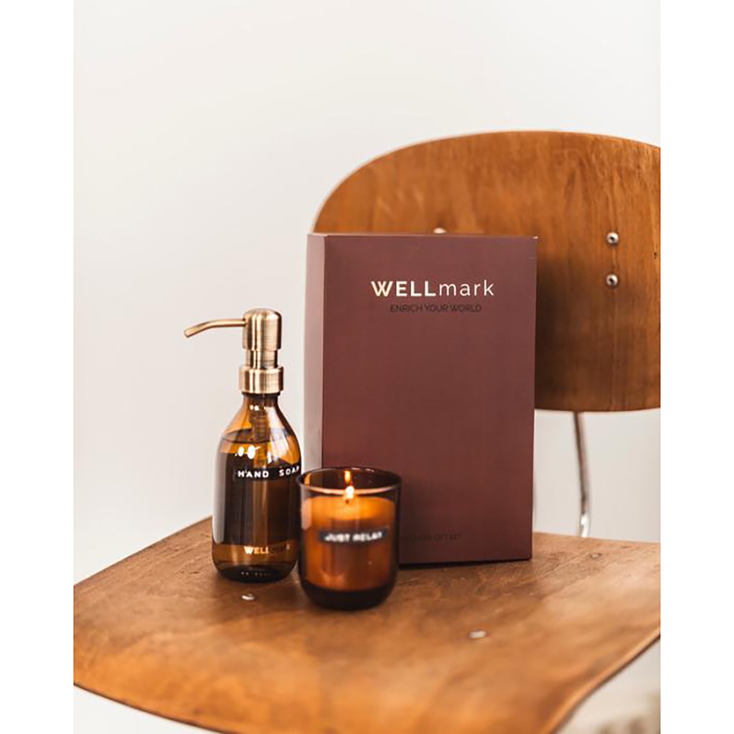 Wellmark Geschenkset – Handzeep & geurkaars | 250 ml | 150 g