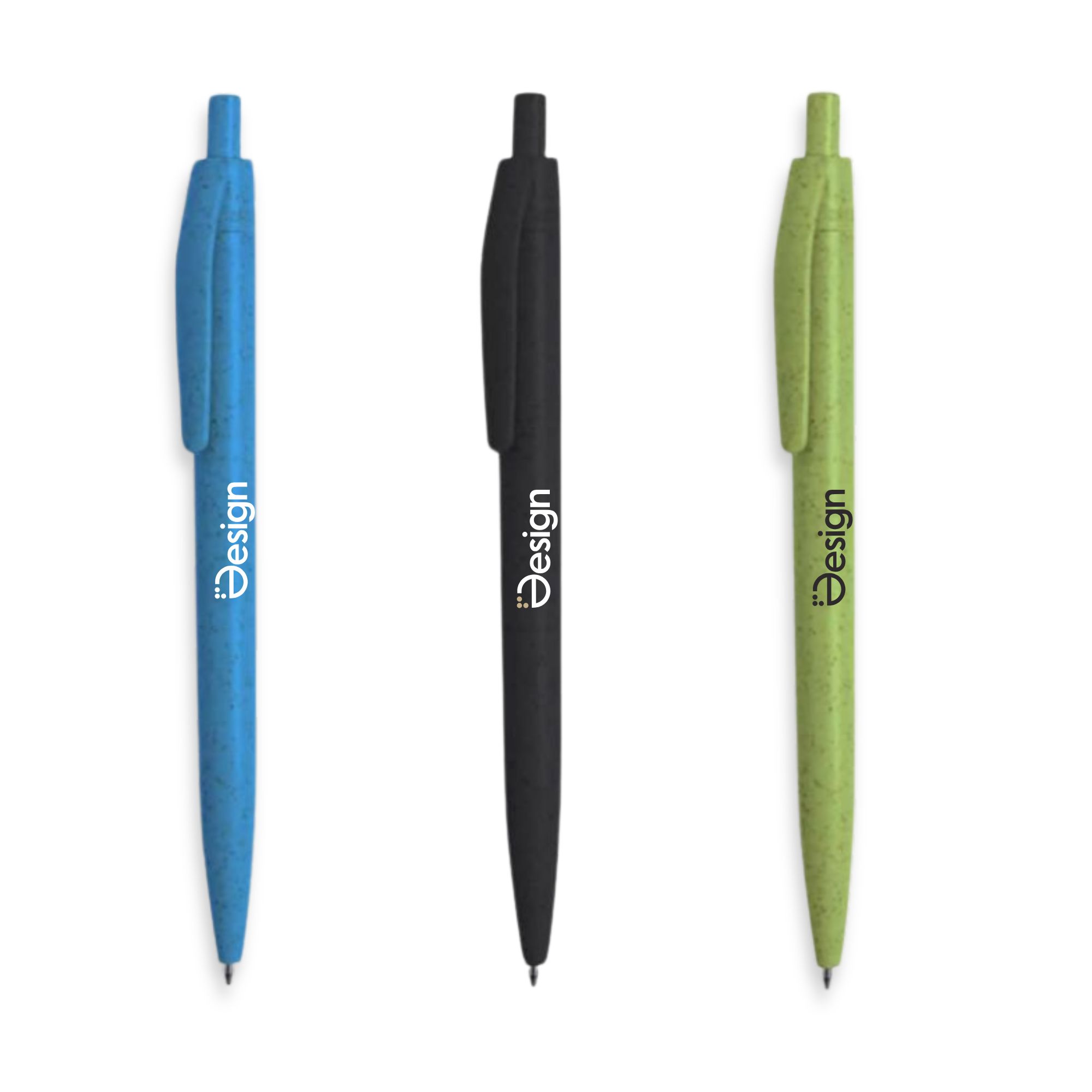 Stylo à bille | Paille de blé | Encre bleue | Diverses couleurs