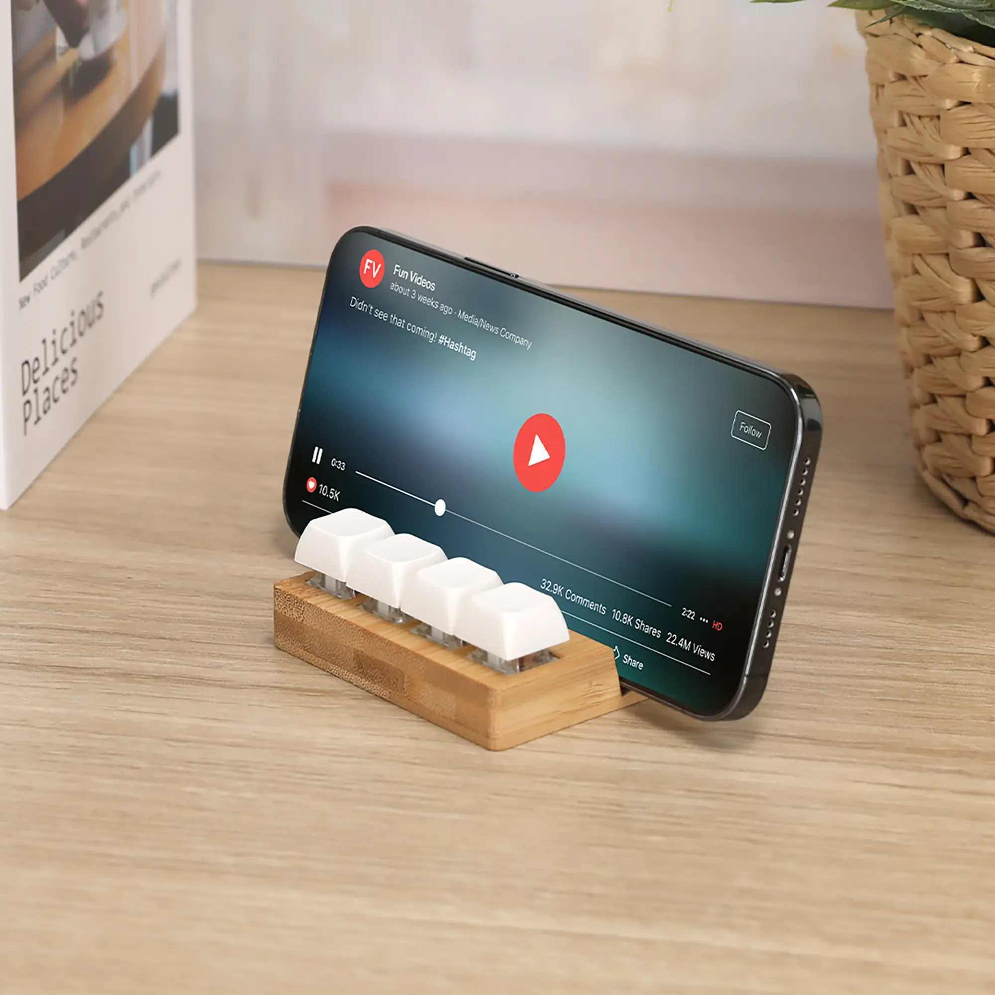 Anti‑Stress Handy‑Ständer Terap – Pop‑it Silikon | Handyhalterung | Kompakt