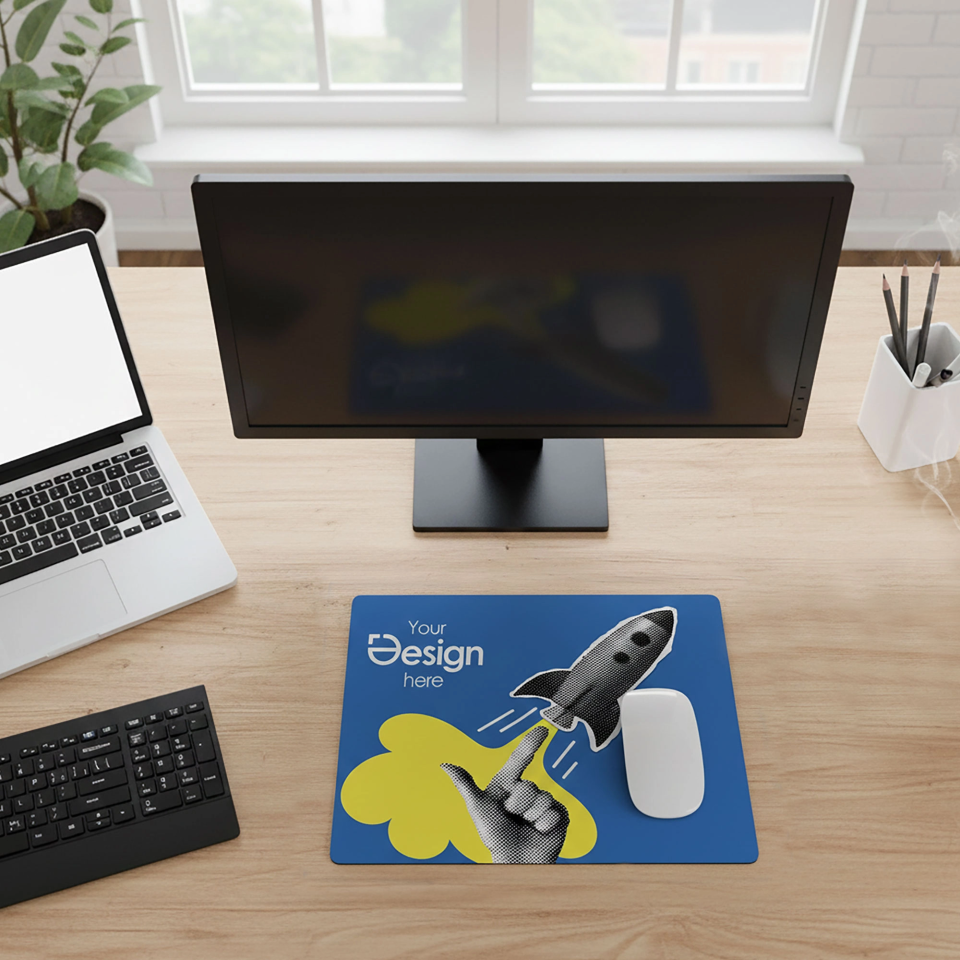 Tappetino per mouse - Hardtop | Stampa all-over | Sfondo nero