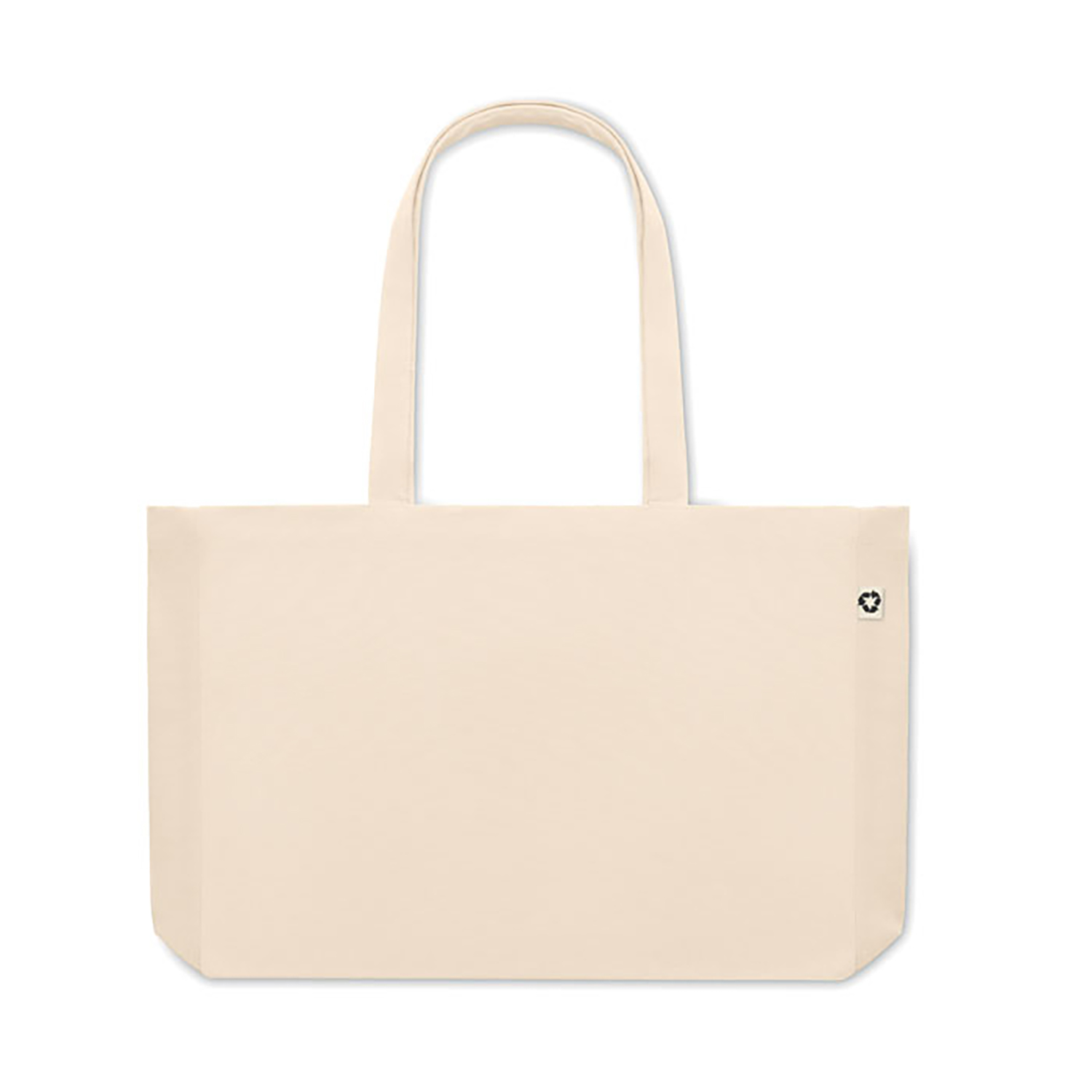 Sac en toile recyclée | 280 g/m² | Beige | Jusqu'à 4 couleurs d'impression