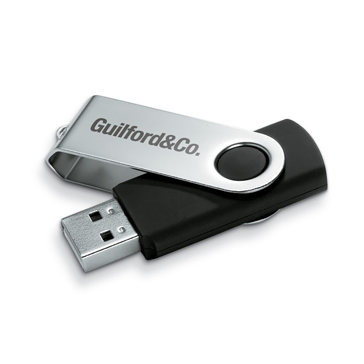 USB-Stick Rotate | Silber Kappe + Farbiger Stick | 4-64 GB | Vollfarbdruck