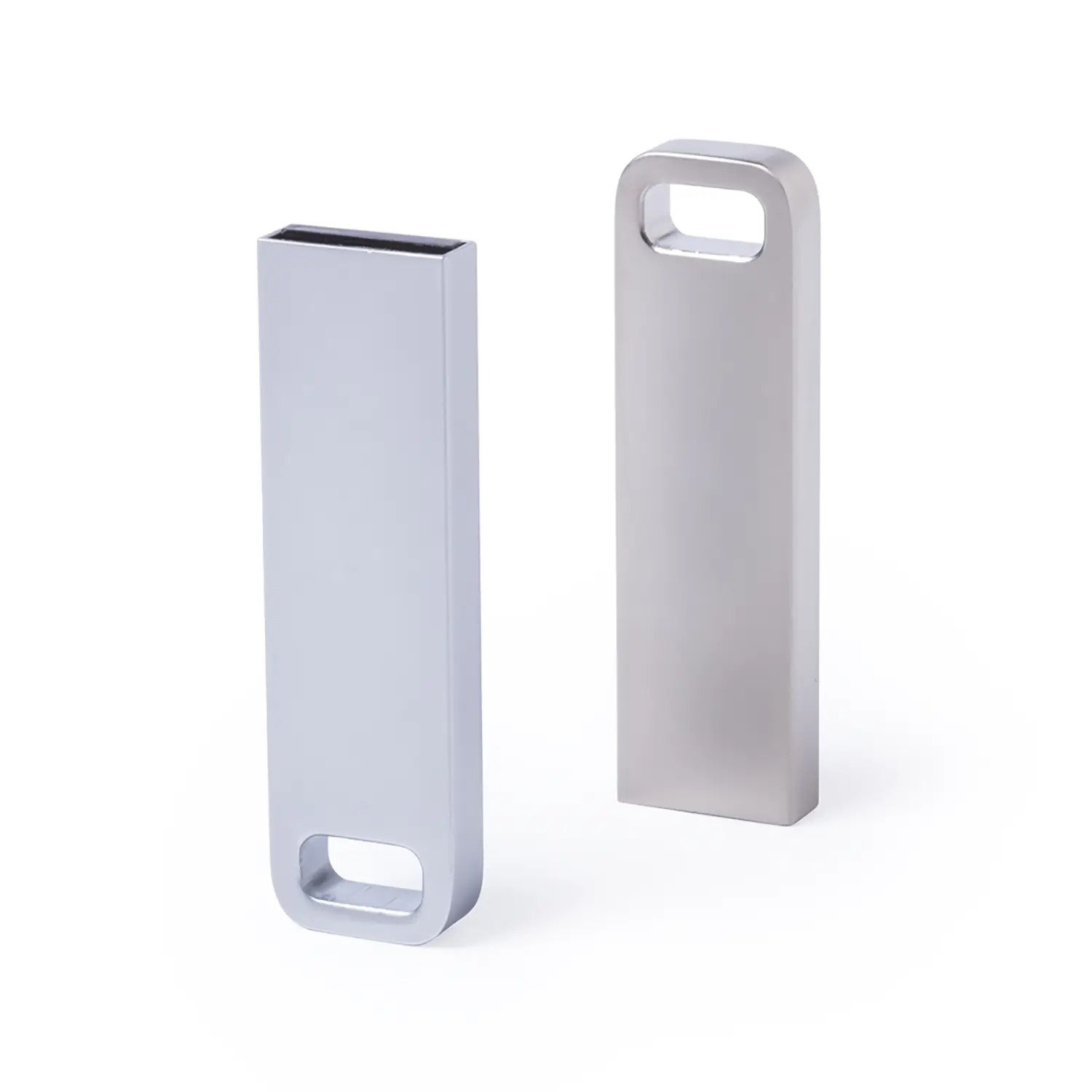 Clé USB ronde 16 Go – Métal | Compacte | Anneau | Design épuré