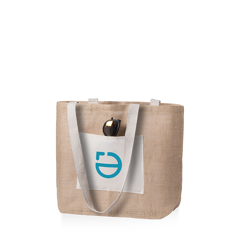 Borsa in iuta | Manici lunghi | 48×15×35 cm
