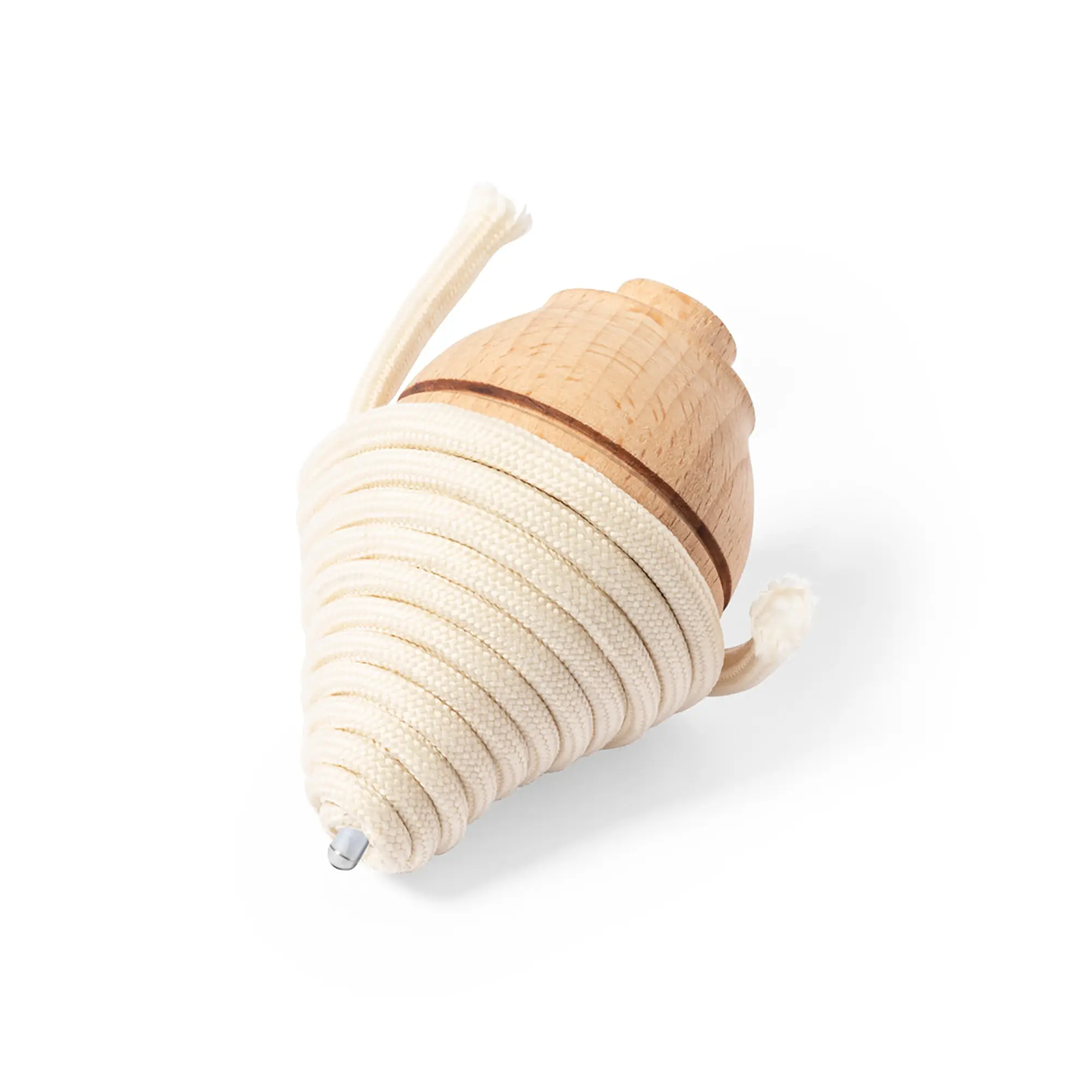 Holz-Kreisel – Handbetrieb | Kompakt | Klassisches Spielzeug | Werbegeschenk