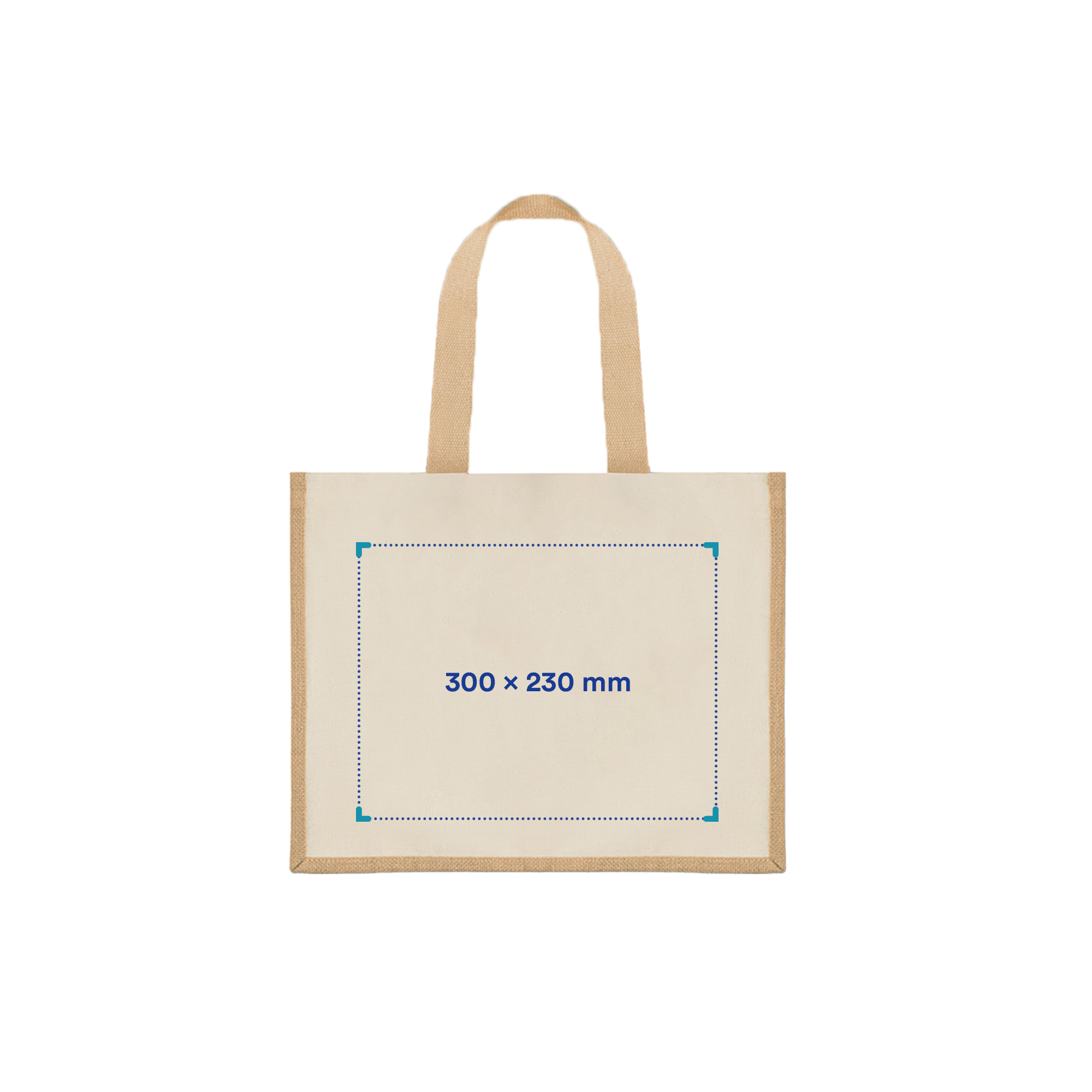 Jute Shopper Vince - 210 g/m² | 42x19x33 cm | Tot vier kleuren bedrukking
