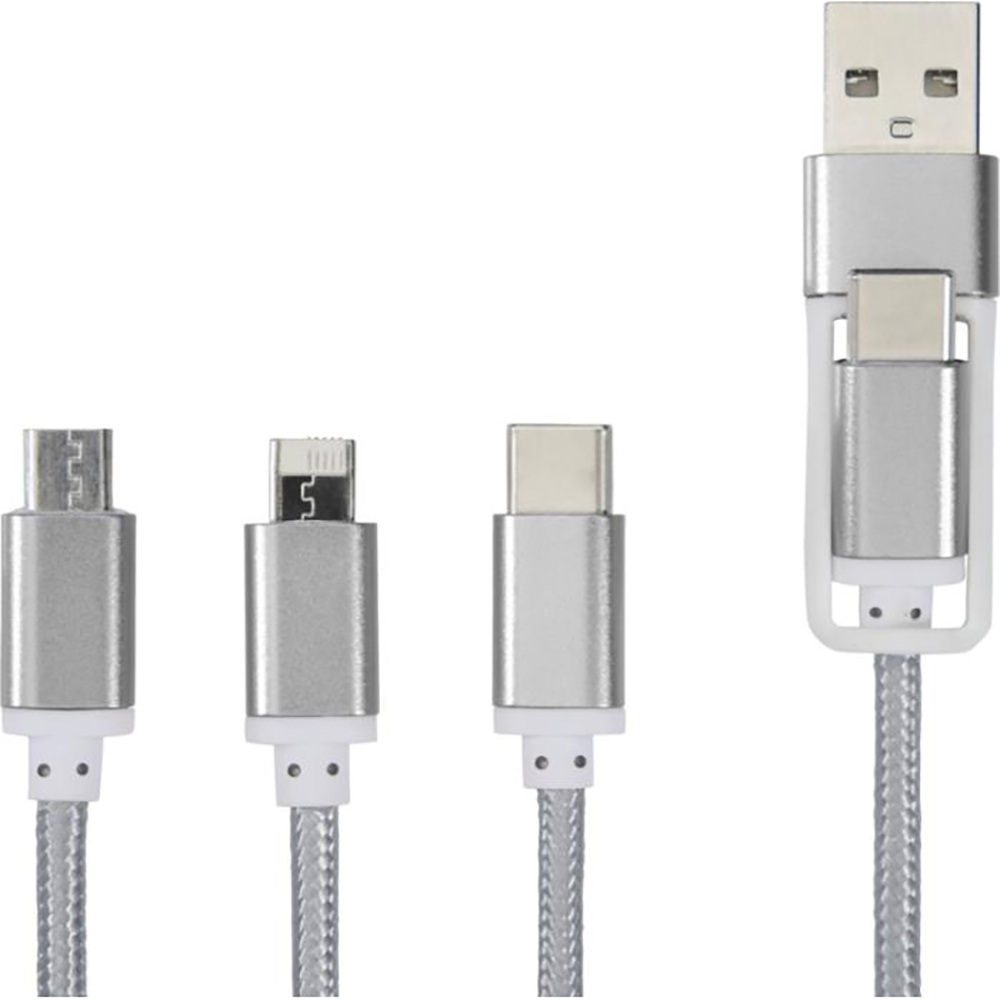 Ladekabel 5 in 1 | Aluminium | 1-Farbdruck