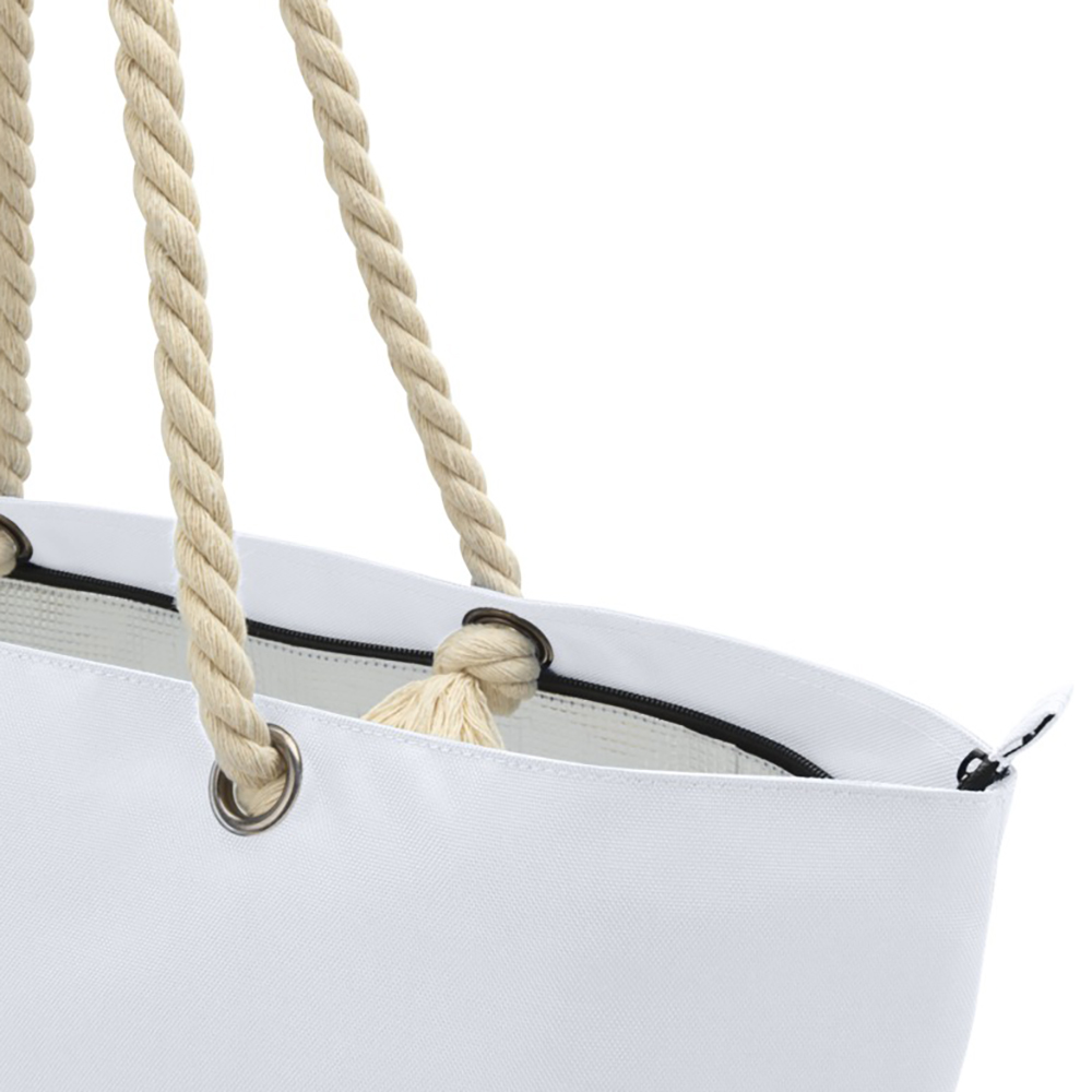 Sac de plage et glacière recyclé Panama – 23L | Compartiment isotherme | Poignées en corde de coton