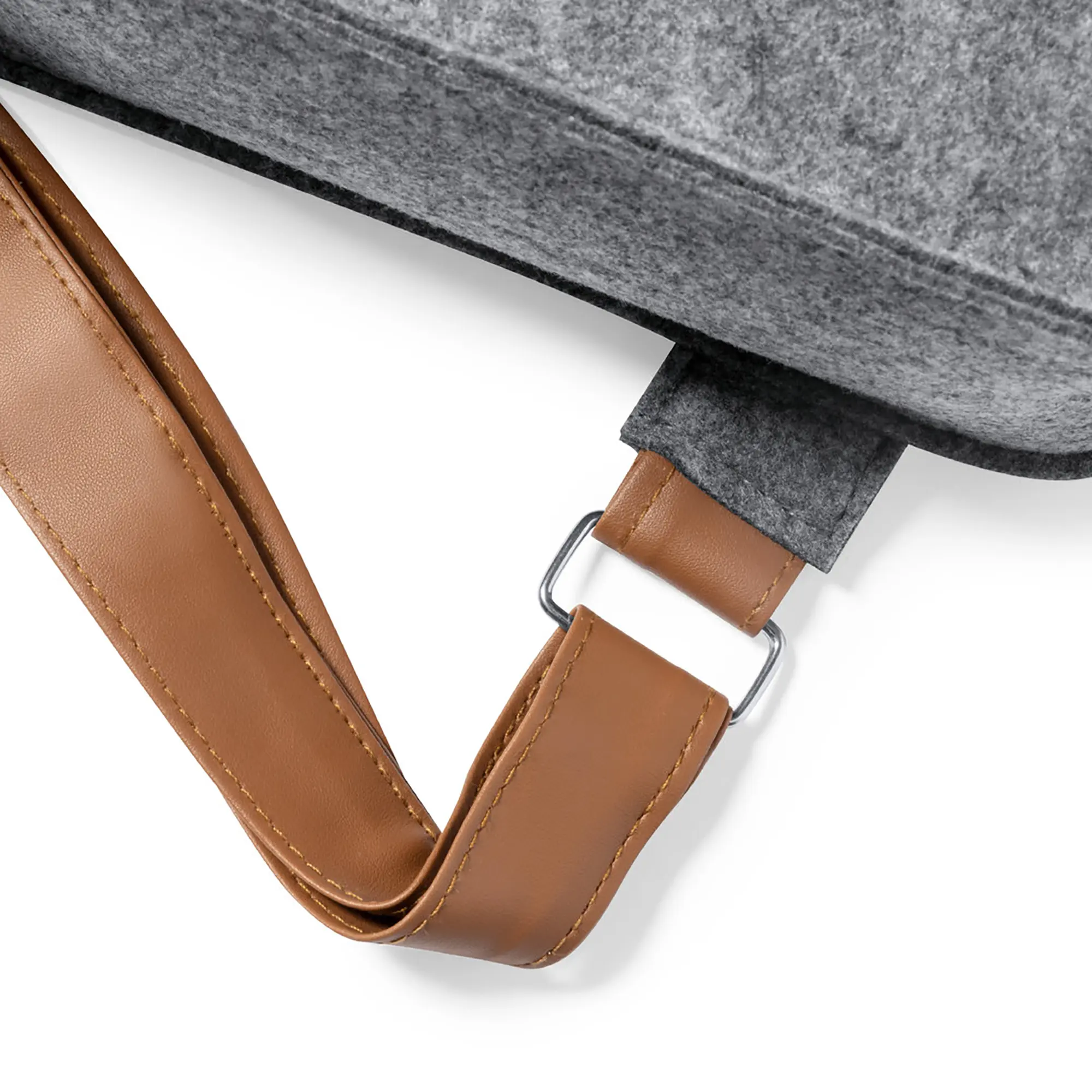 Rucksack aus RPET-Filz – PU-Riemen | Schnallenverschluss | Nature line | Recycelt