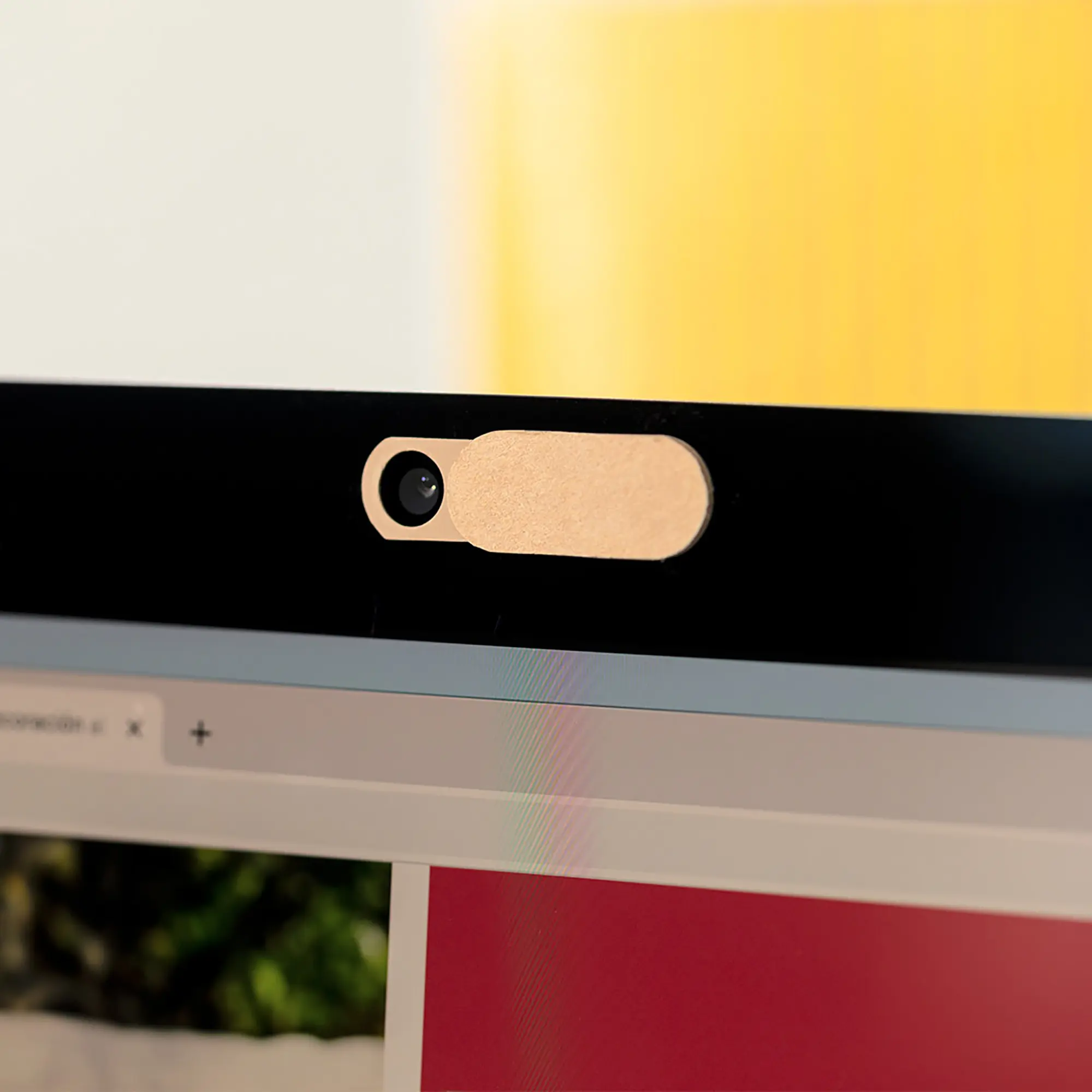 Cache webcam en papier recyclé – Fin | Autocollant | Curseur | Aspect écologique