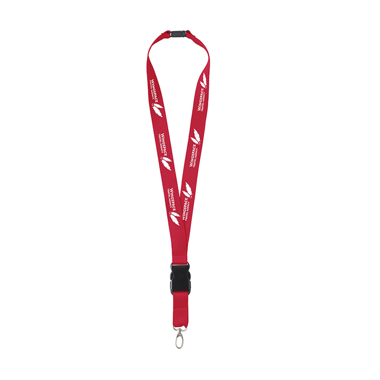 Keycord Bas - 24 mm | Met haak, buckle & veiligheidssluiting | Budget