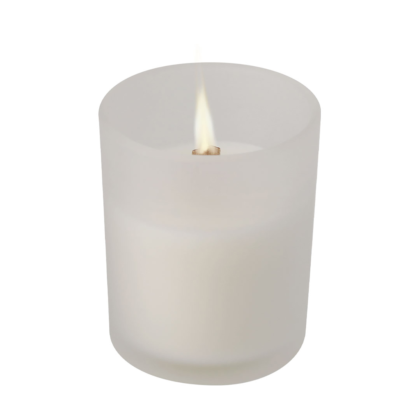Bougie parfumée - Vanille | Verre | Mèche en bois