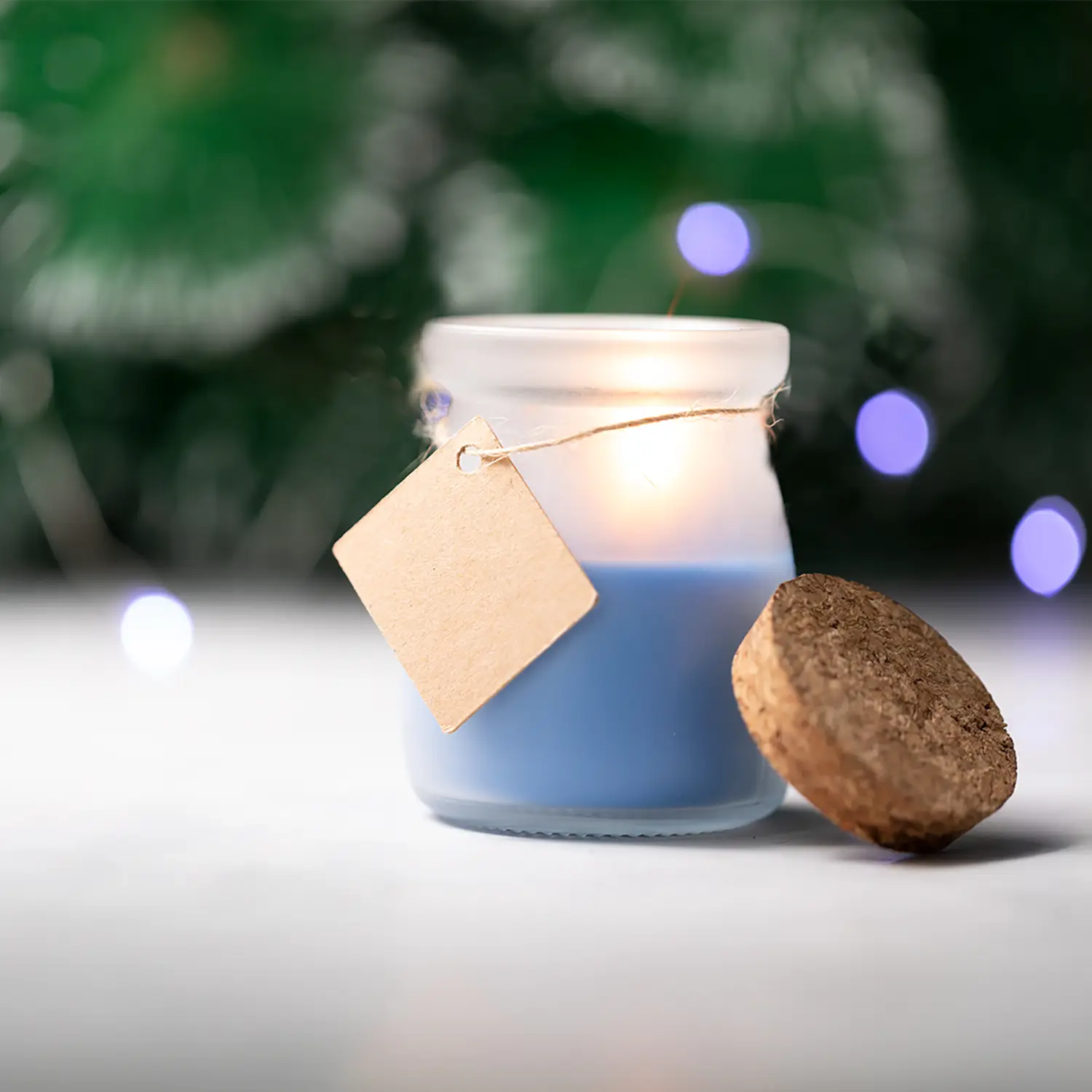 Kaars Mees – Glas | Kurken Deksel | Vanillegeur | Decoratief | Herbruikbaar Potje