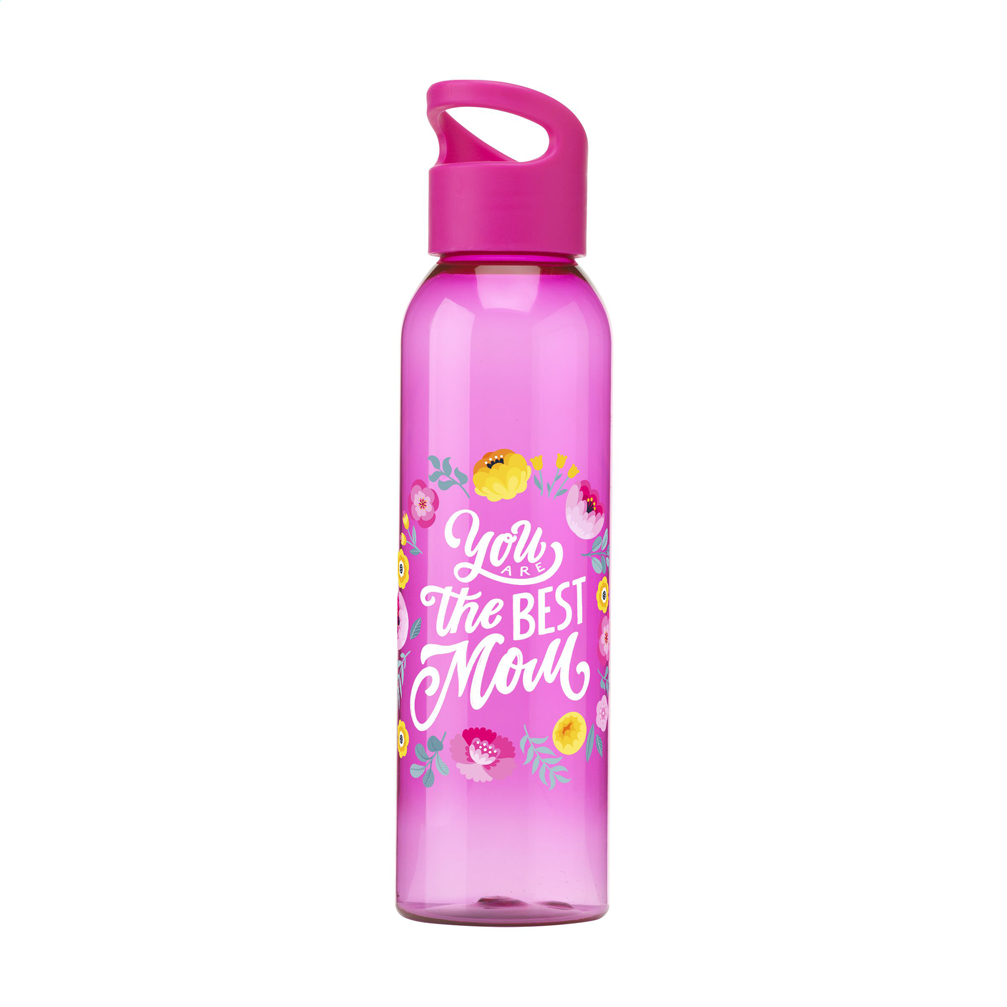 Wasserflasche aus RPET – 650 ml | Klare Optik | GRS-zertifiziert | Schraubdeckel | Auslaufsicher