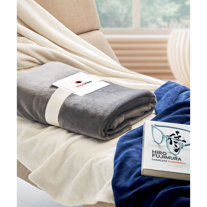 Couverture en polaire PET recyclé | 280 gr/m2 | Avec ruban