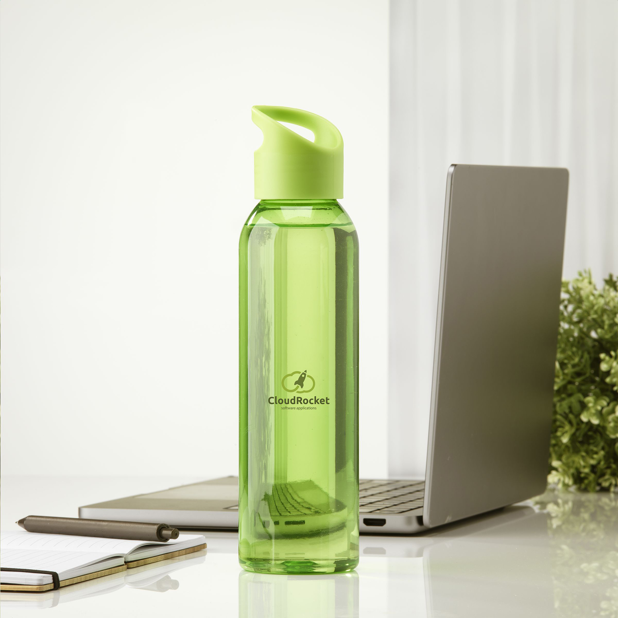 Wasserflasche aus RPET – 650 ml | Klare Optik | GRS-zertifiziert | Schraubdeckel | Auslaufsicher