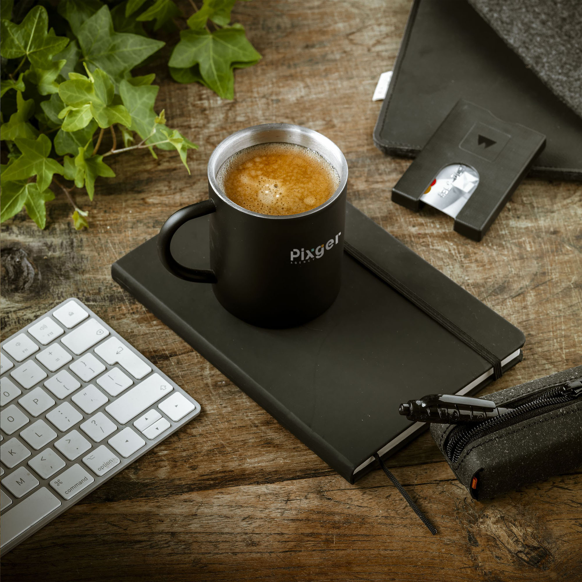 Mug double paroi - 300 ml | Acier inoxydable recyclé | Gravure