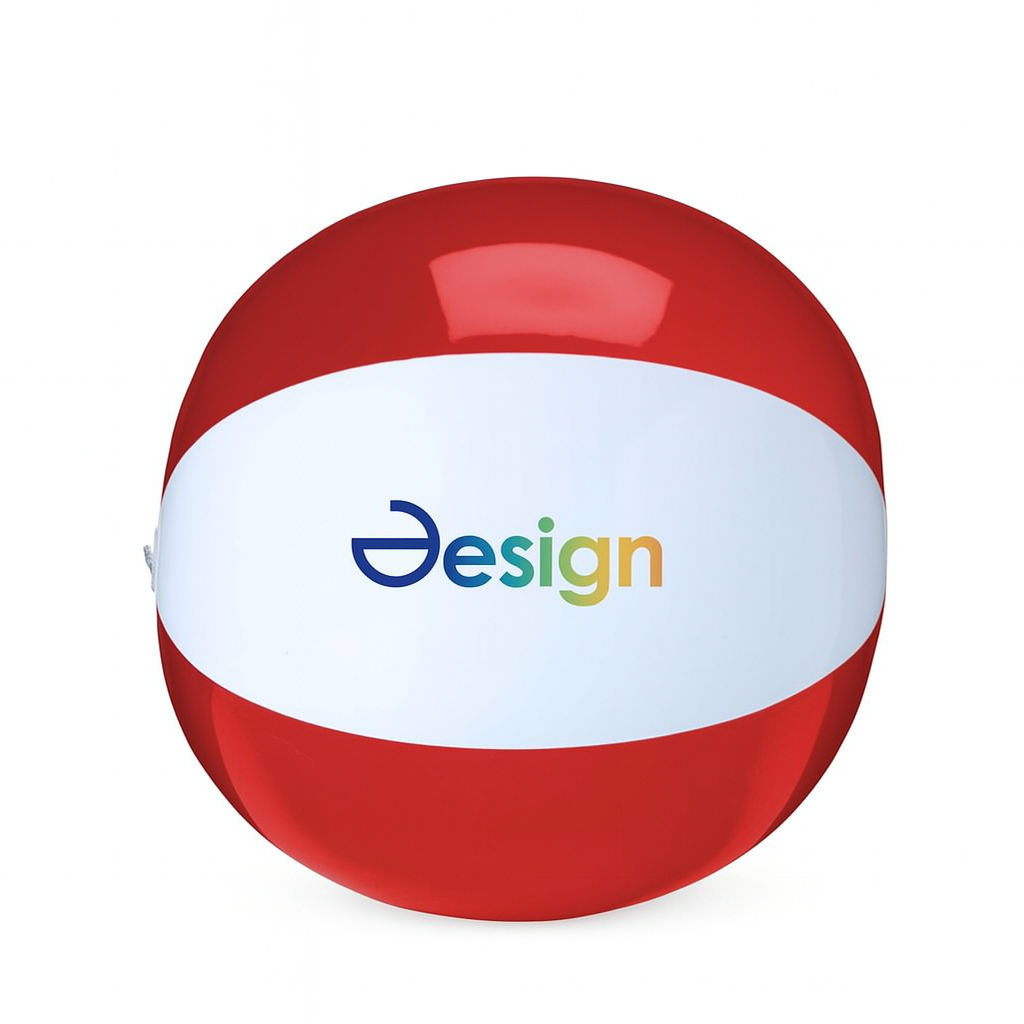 Ballon de plage | ⌀ 28 cm | Coloré/blanc | Impression en quadrichromie