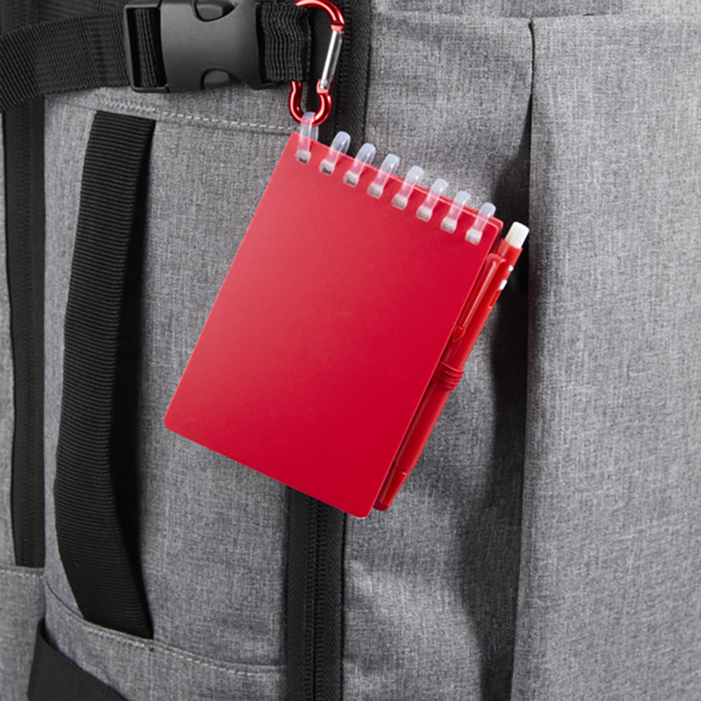 Wasserfestes mini-notizbuchset – Steinpapier | Mit stift | Stiftschlaufe | Clipring