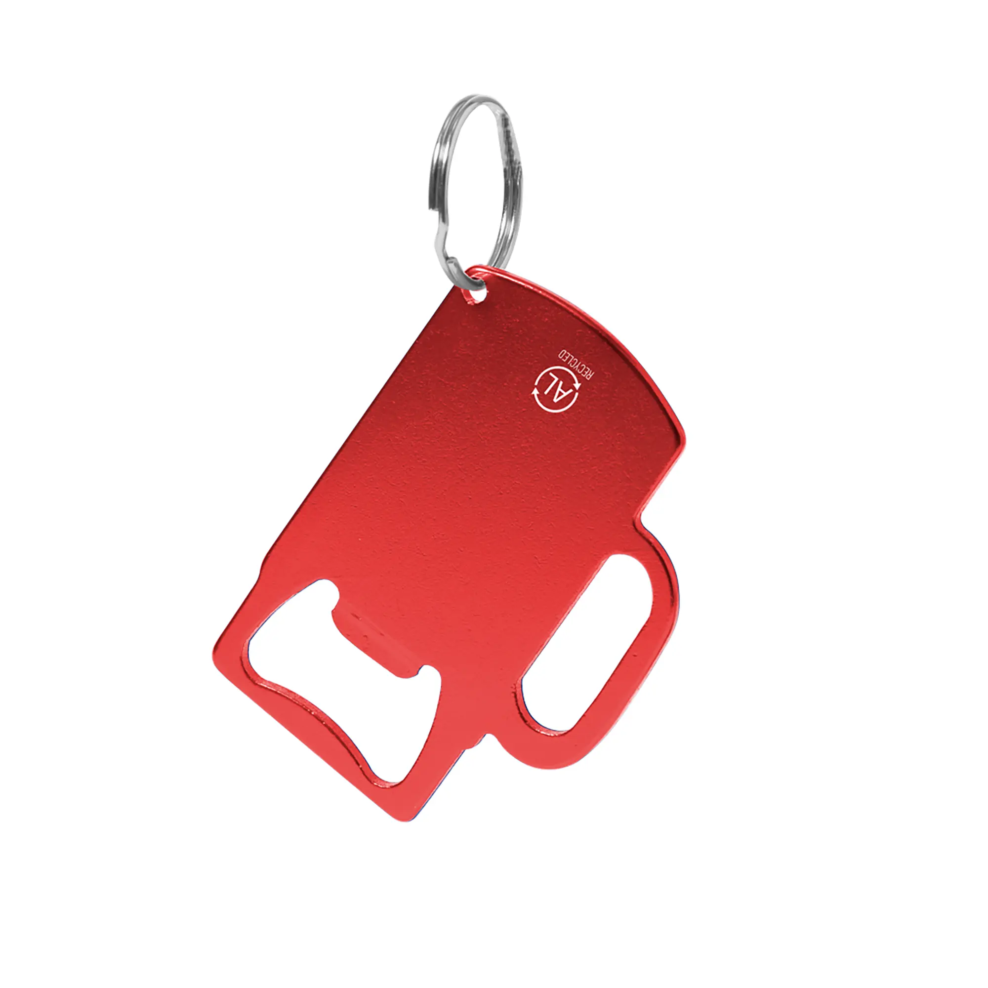 Porte-clés aluminium – Forme rectangulaire | Avec anneau | Léger | Résistant