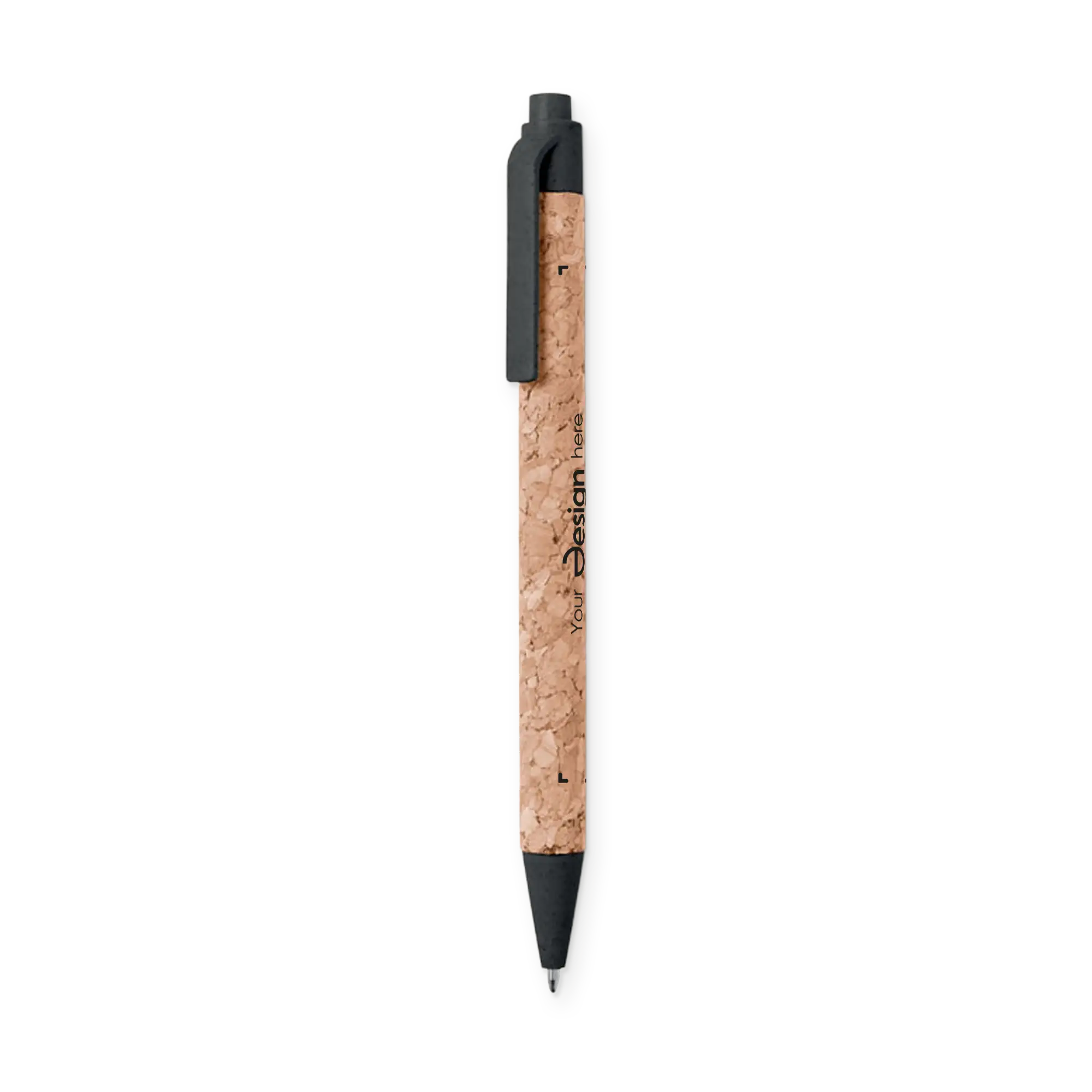 Penna a sfera | Sughero e paglia di grano | Inchiostro blu | Meccanismo di pressione