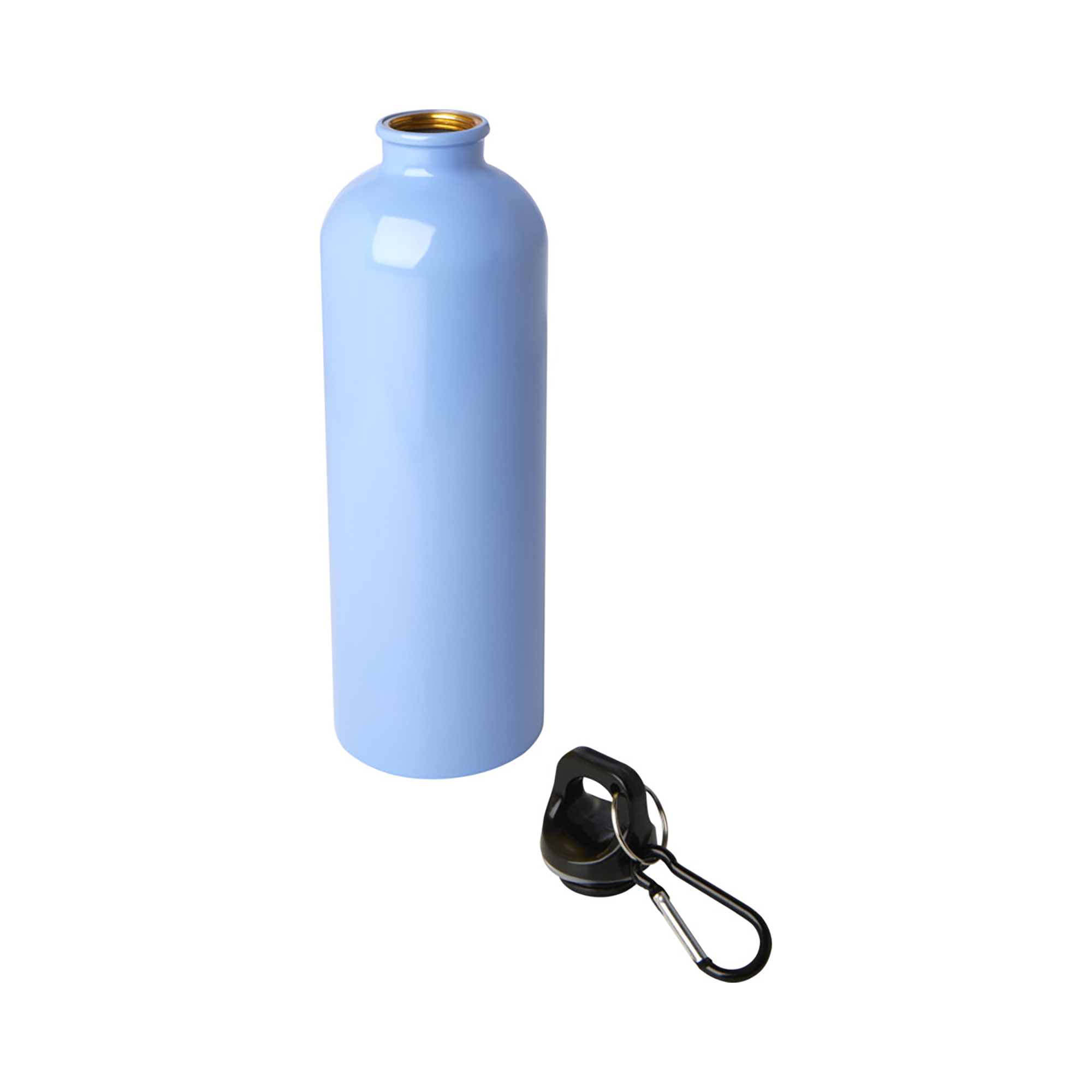 Gourde – 750 ml | Acier Inox Recyclé | Simple Paroi | Mousqueton