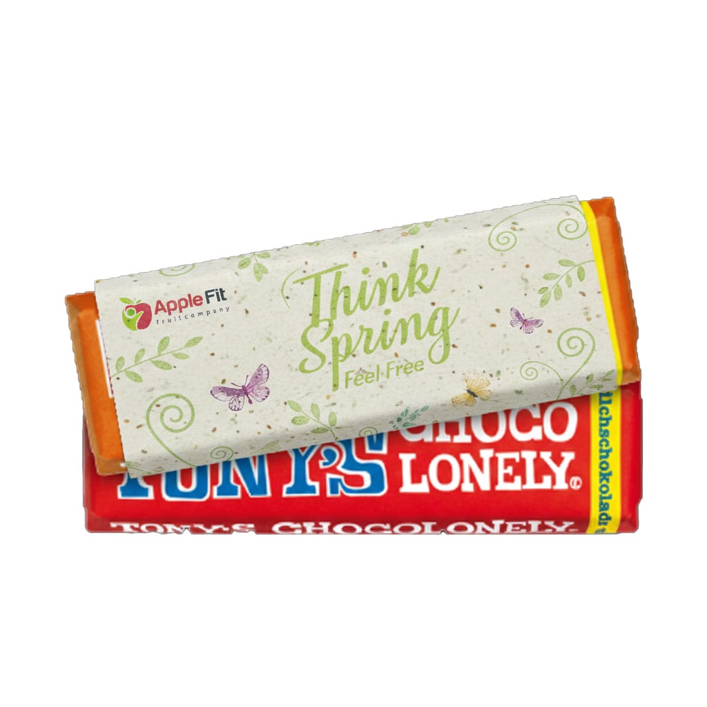 Tony's Schokolade - Flower | 50 gr | Samenpapier-Banderole