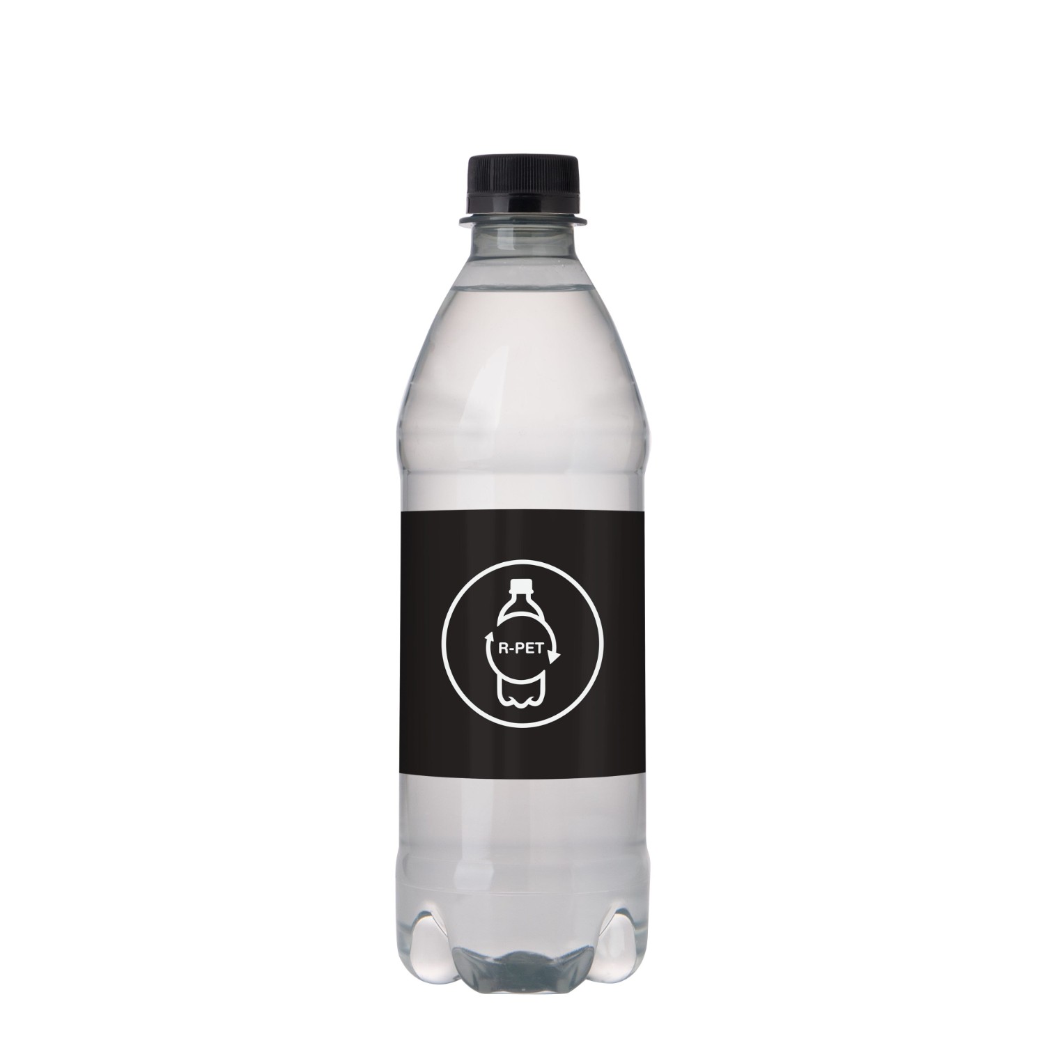Bottiglie d'acqua in R-PET - 500 ml | Acqua naturale | Etichetta Quadrichomia | Deposito incluso