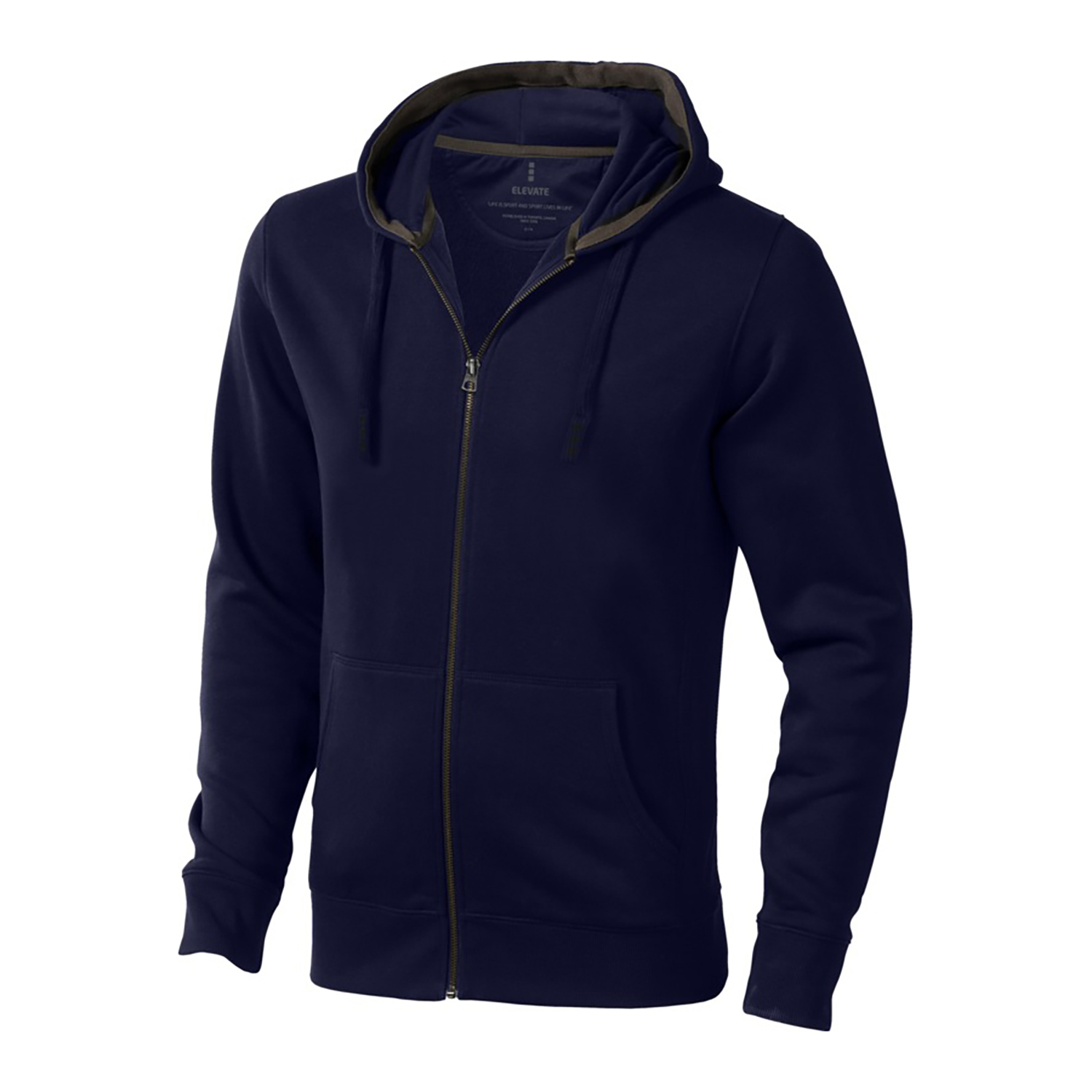 Herren Kapuzenjacke – Full-Zip Design | Kapuze mit Kordelzug | Baumwollmischung | Komfort-Passform