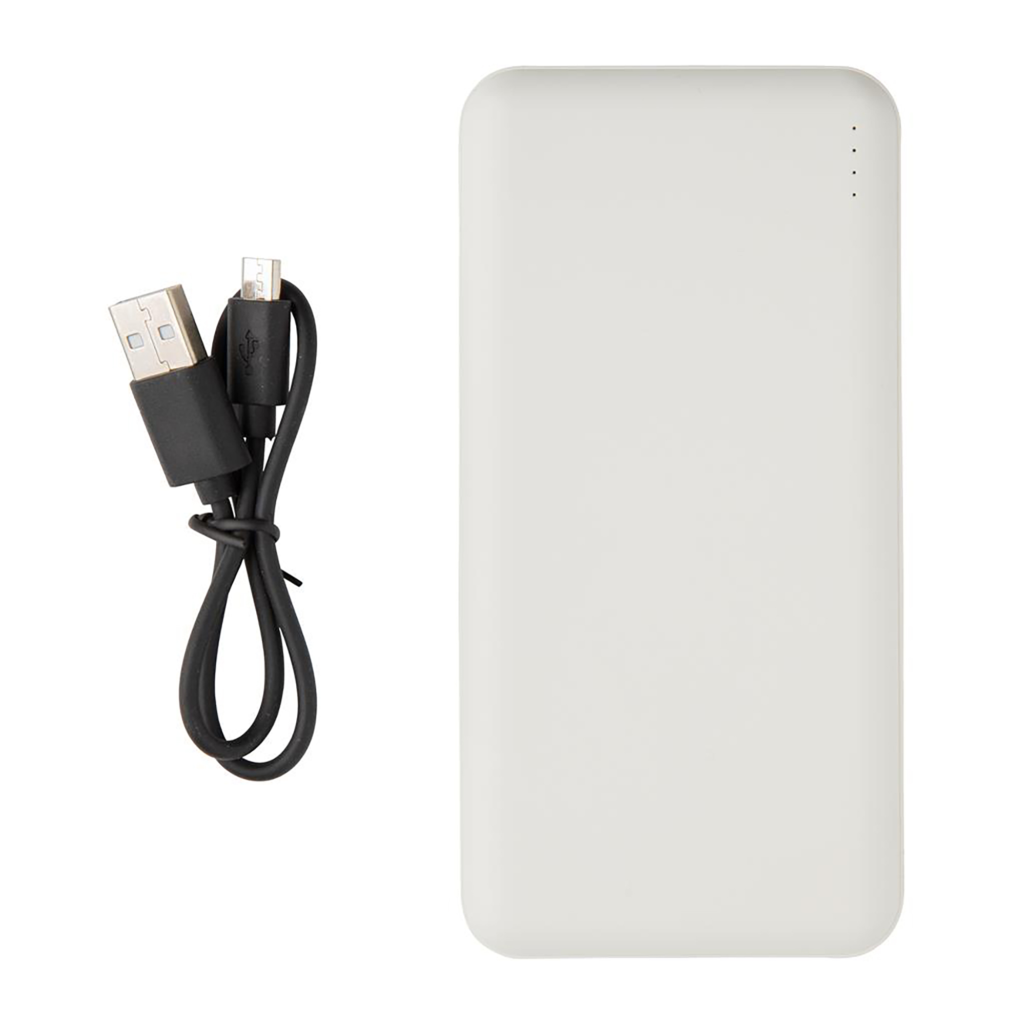 Power bank - 10.000 mAh | Nero o bianco | 2 connessioni USB