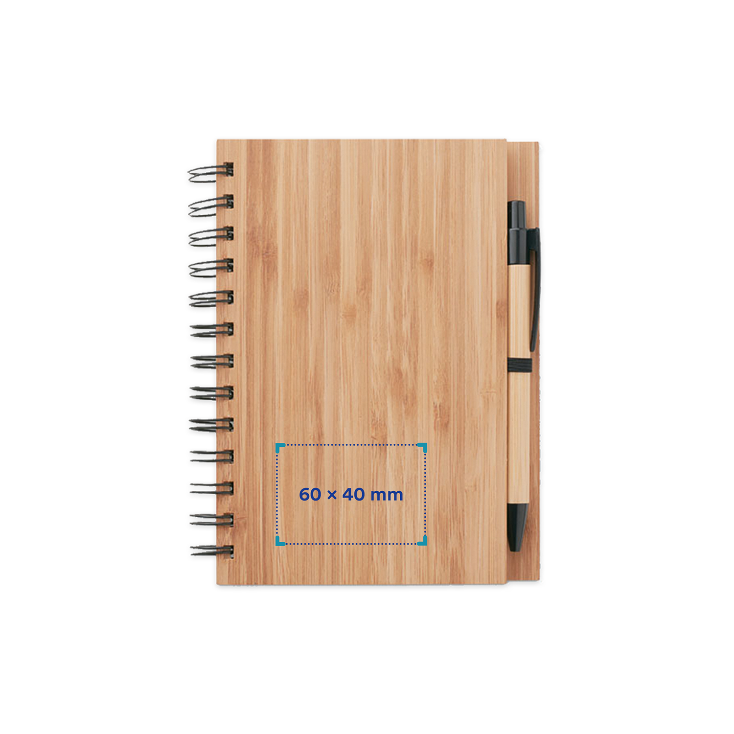 Cahier à anneaux | Bambou | A5 | Avec stylo