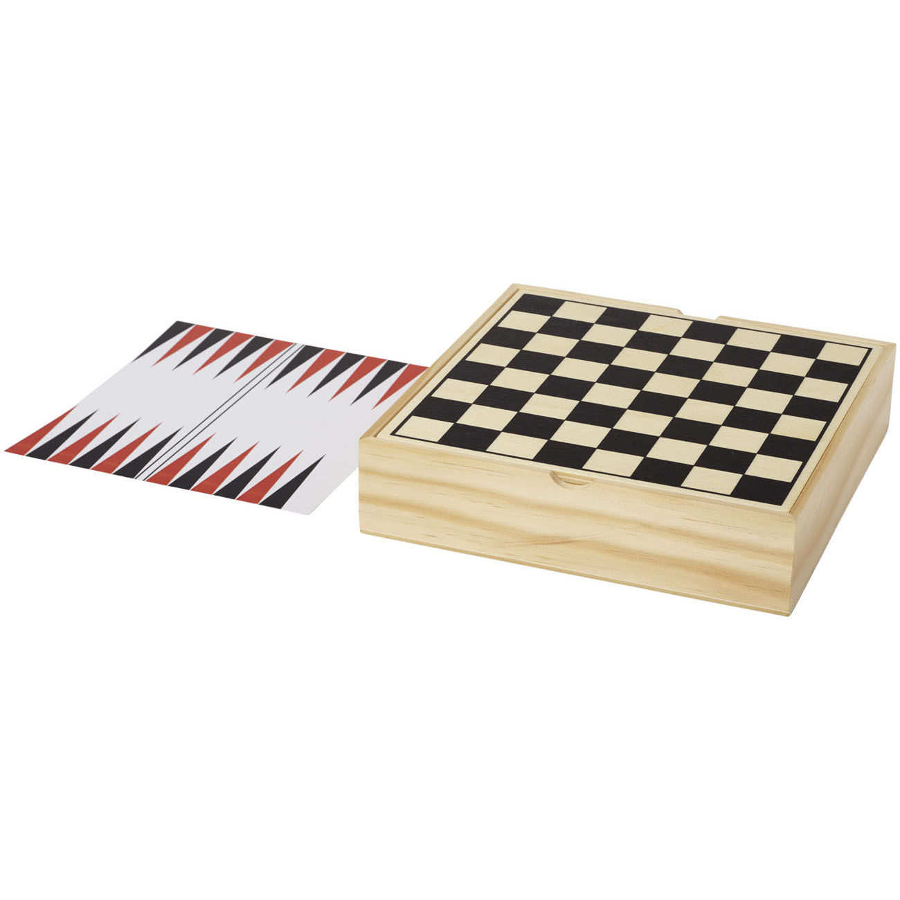 Spieleset | Holz | 8 Spiele | Logo auf der Box