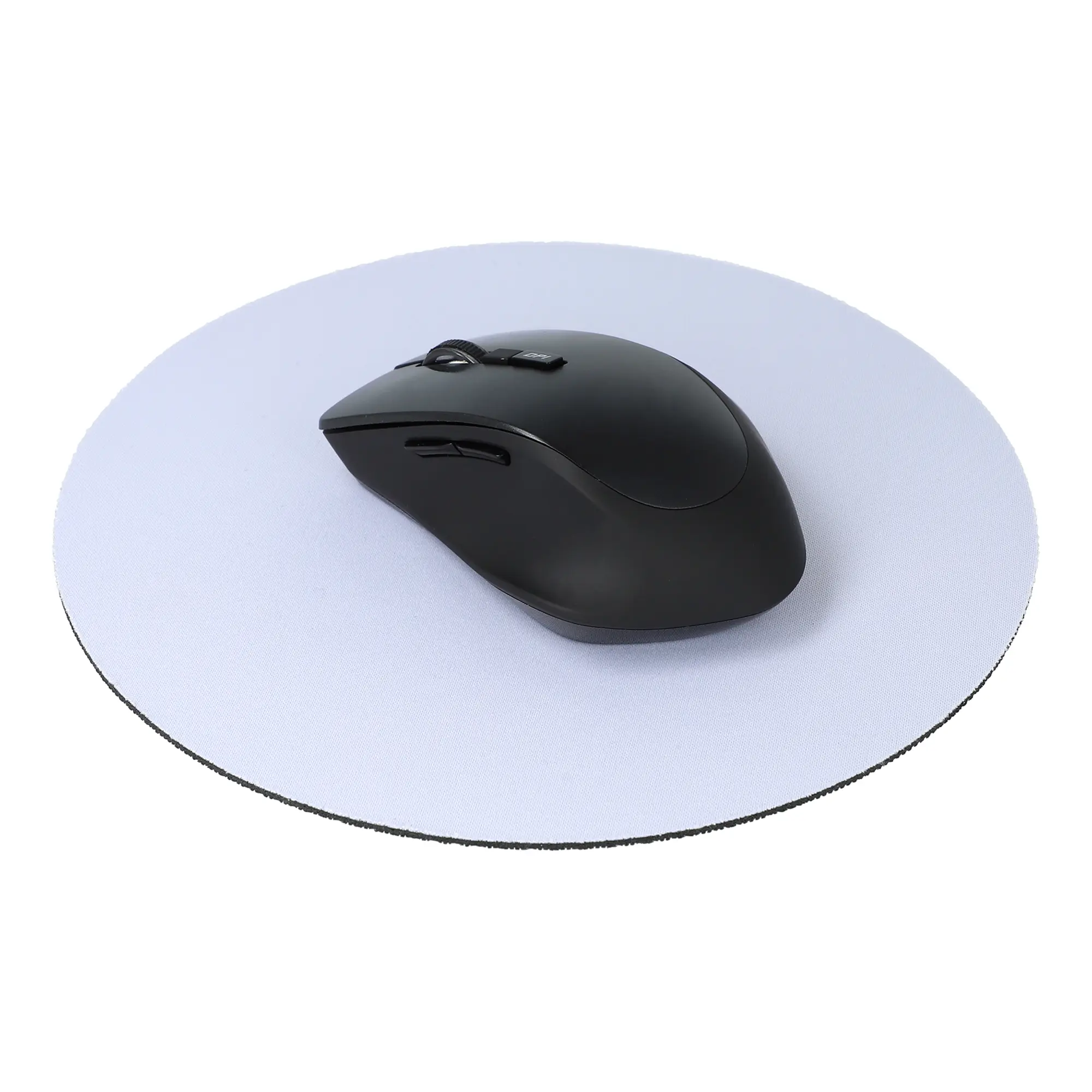 Tappetino mouse rotondo – Ø20 cm | Superficie in poliestere | Base antiscivolo | Leggero
