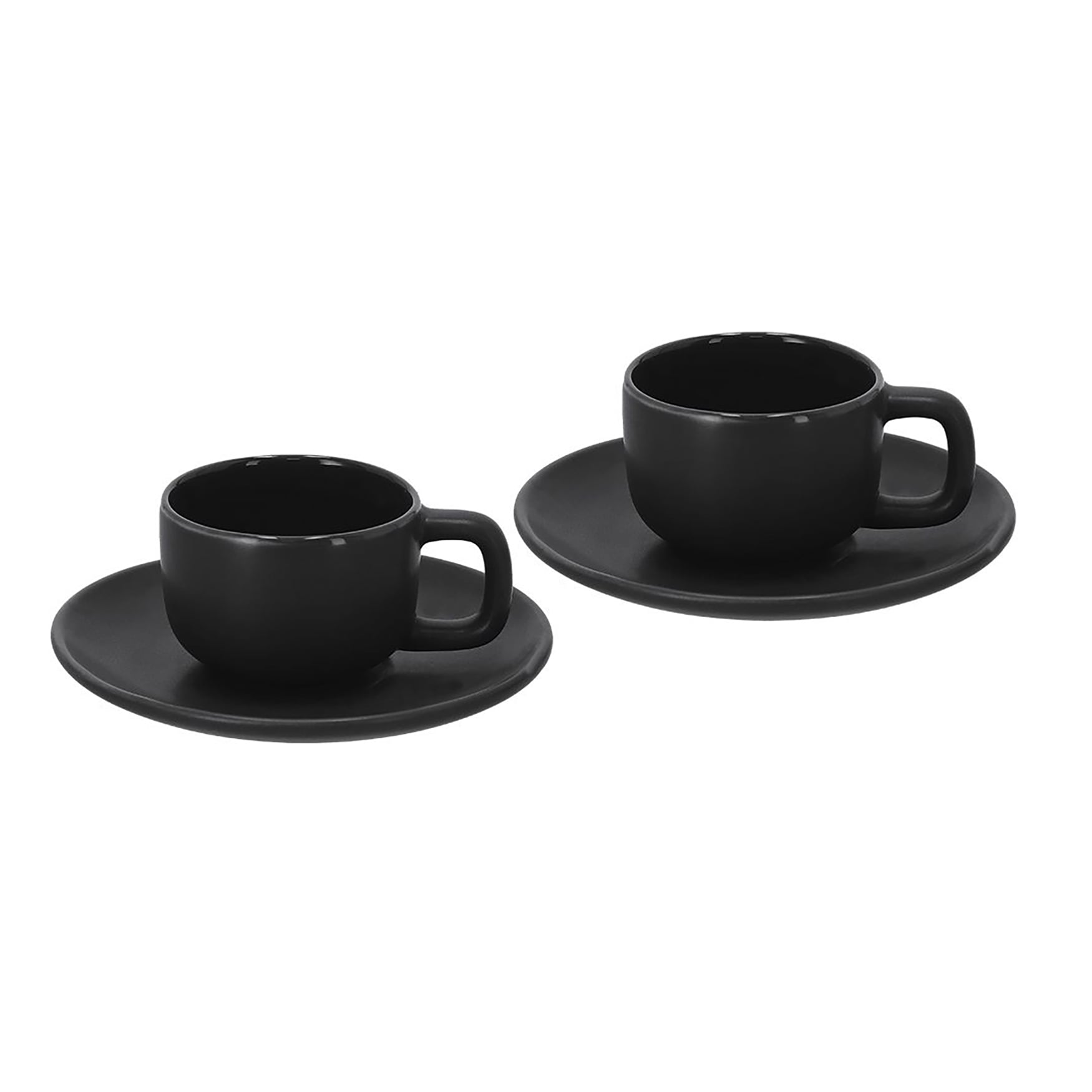 Set tasses – Céramique | 85 ml | Avec soucoupe