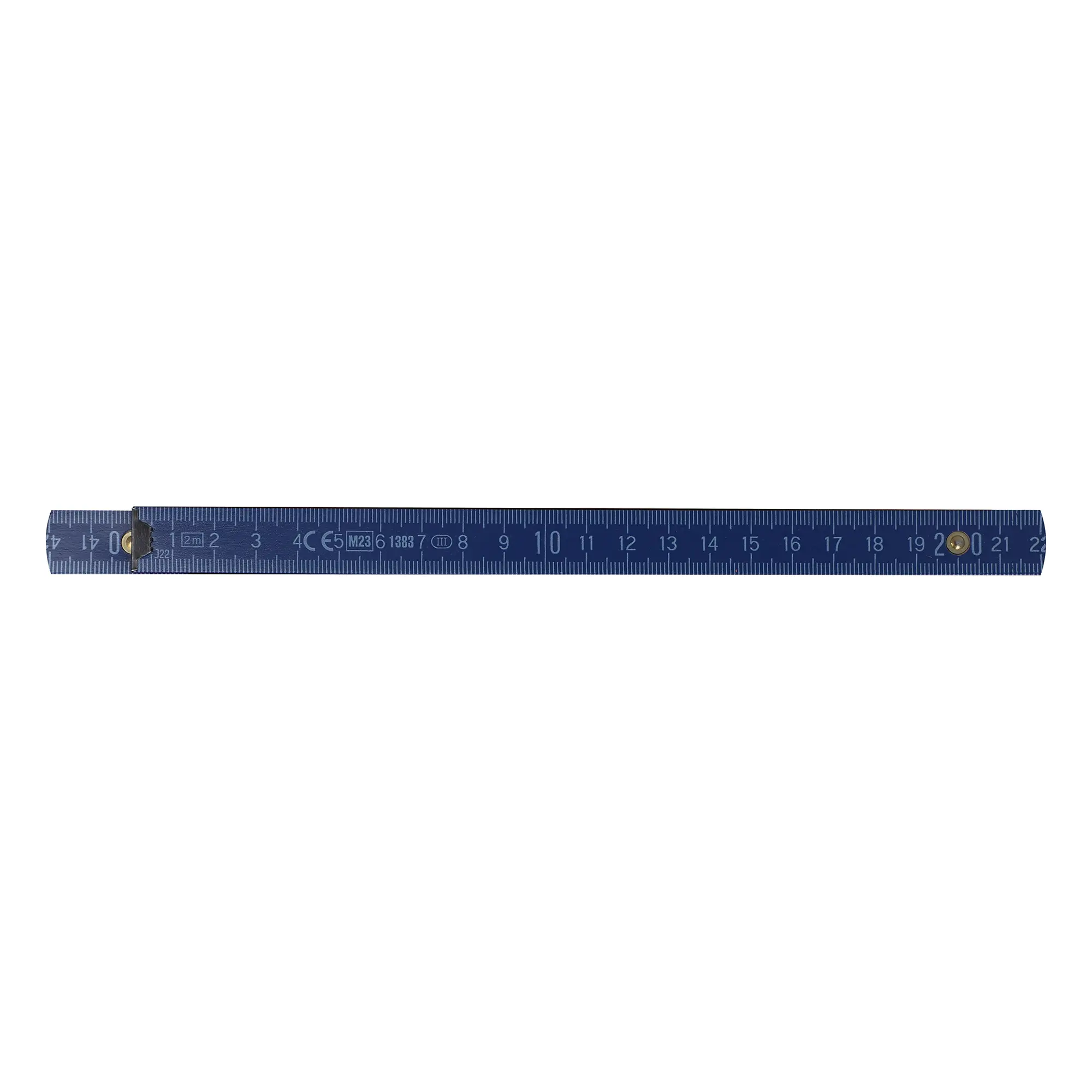 Gliedermaßstab – 2 Meter | Lackiertes Holz | 10 Glieder | Metrisch