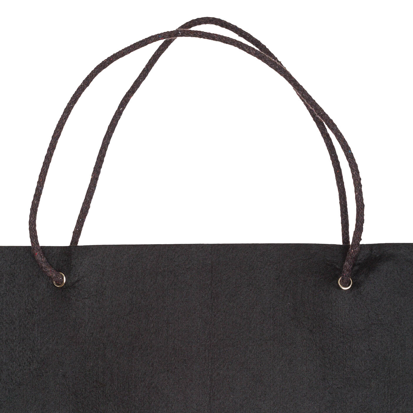 Shopper in feltro - RPET | 220 g/m² | 47x33x8cm | Grigio e nero
