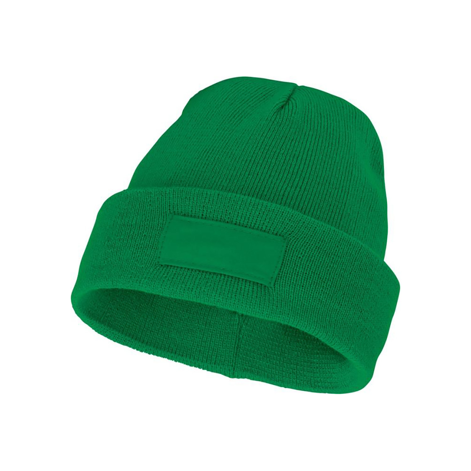 Bonnet en tricot chaud – 100 % acrylique | Maille côtelée | Léger | Avec patch logo